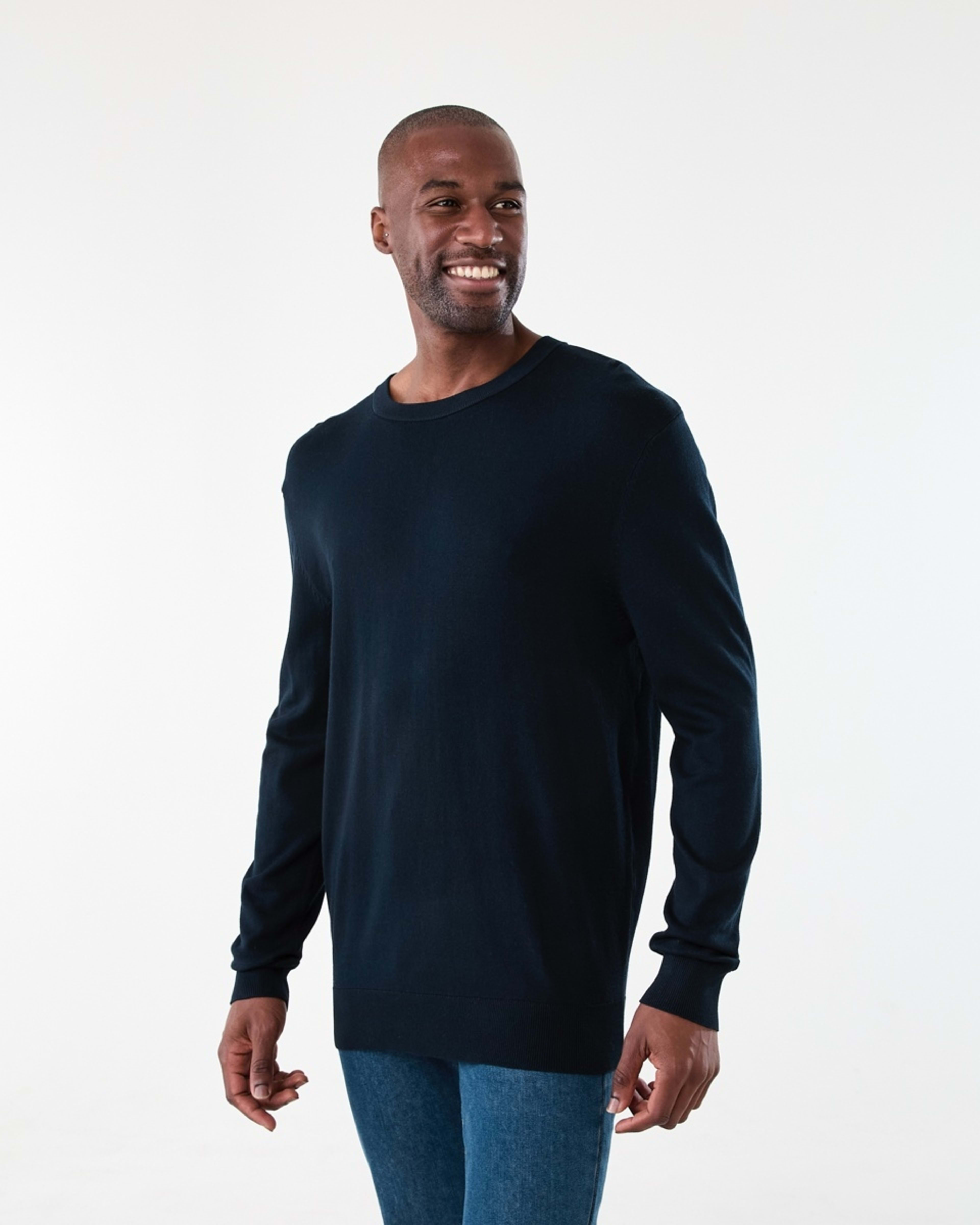 2 Core Crew Neck Knit Jumper Sky Cptn, 2 of 5