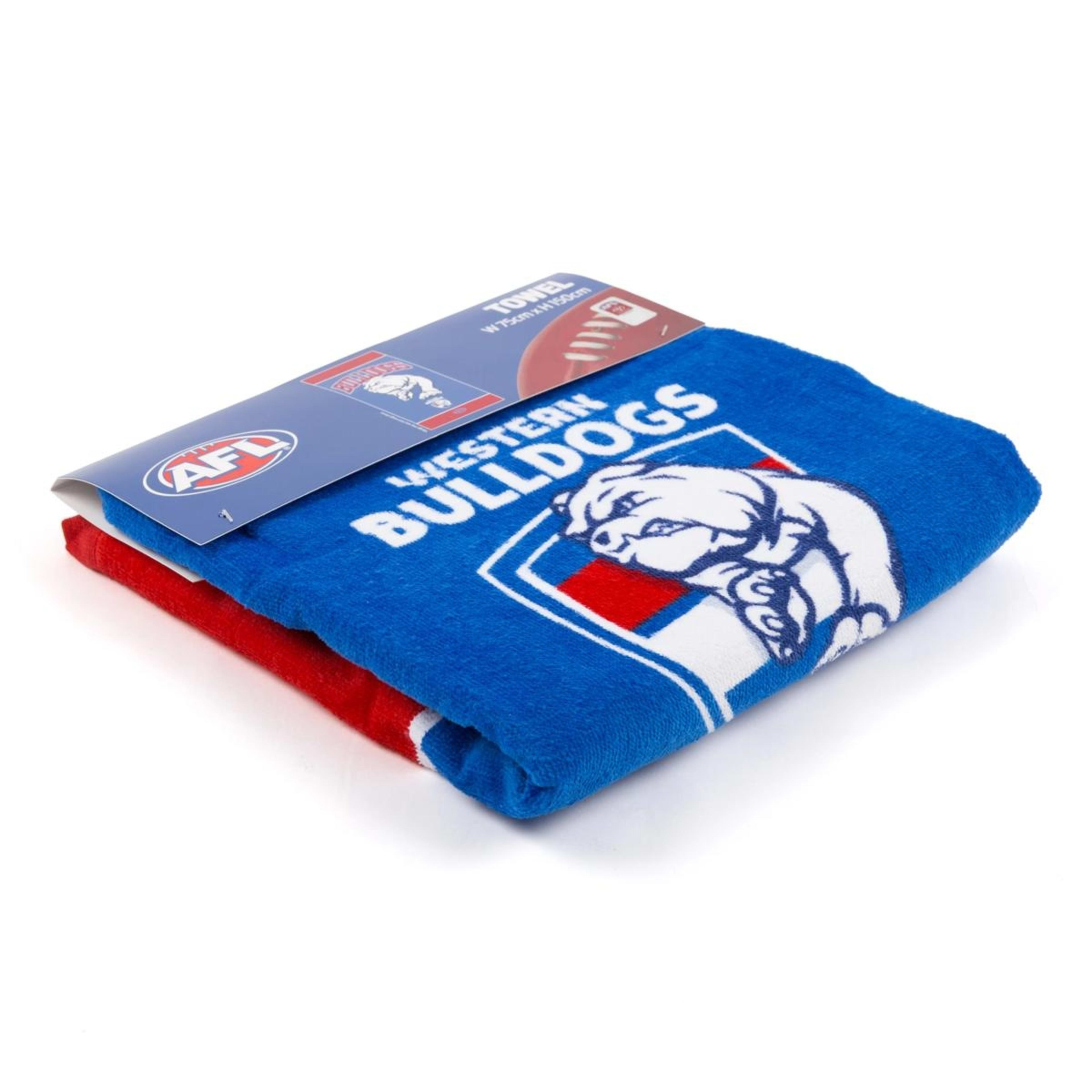 2 AFL Western Bulldogs Cotton Beach Towel, 2 of 4