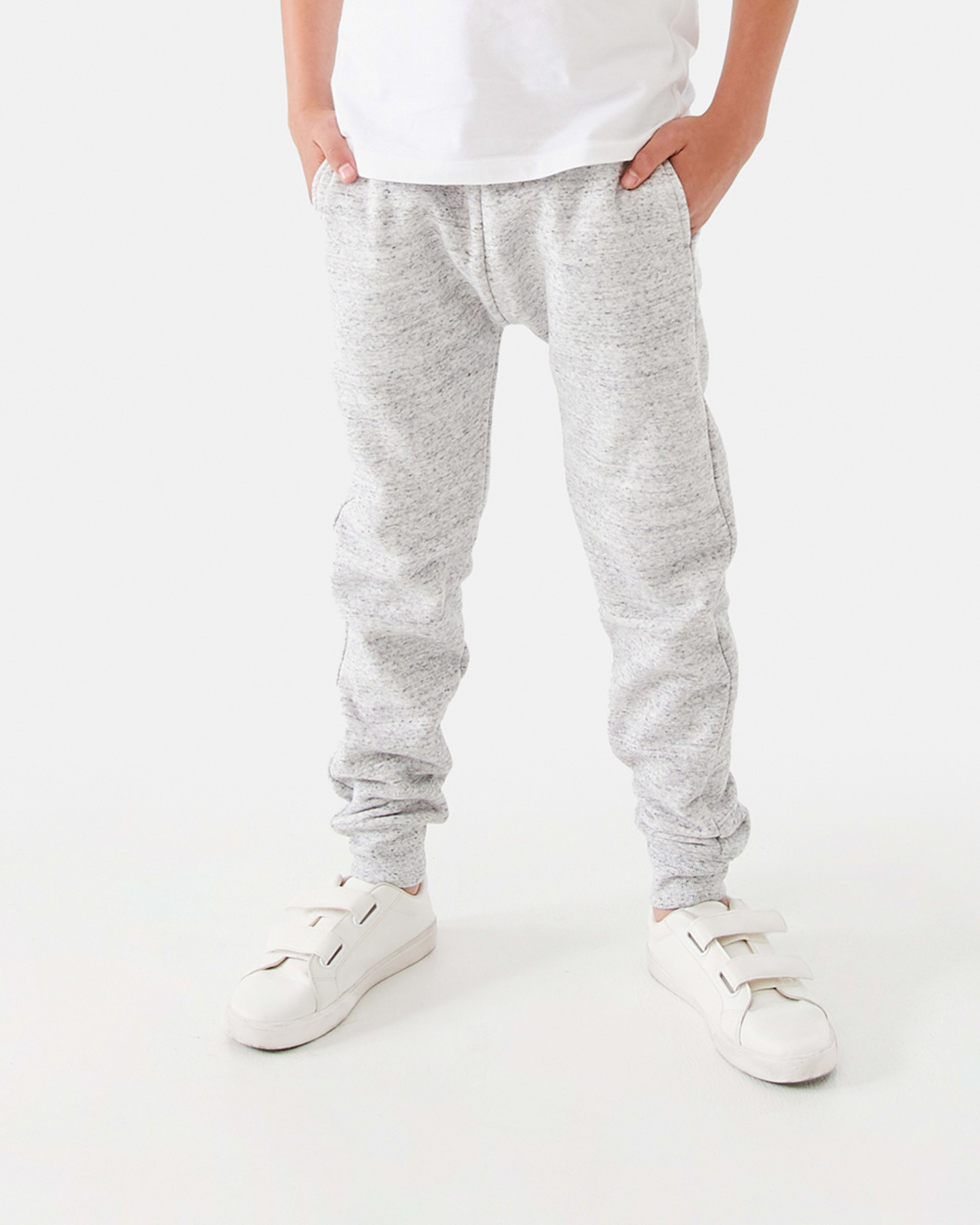 1 Heavy Fleece Trackpants Lt Gry Mar