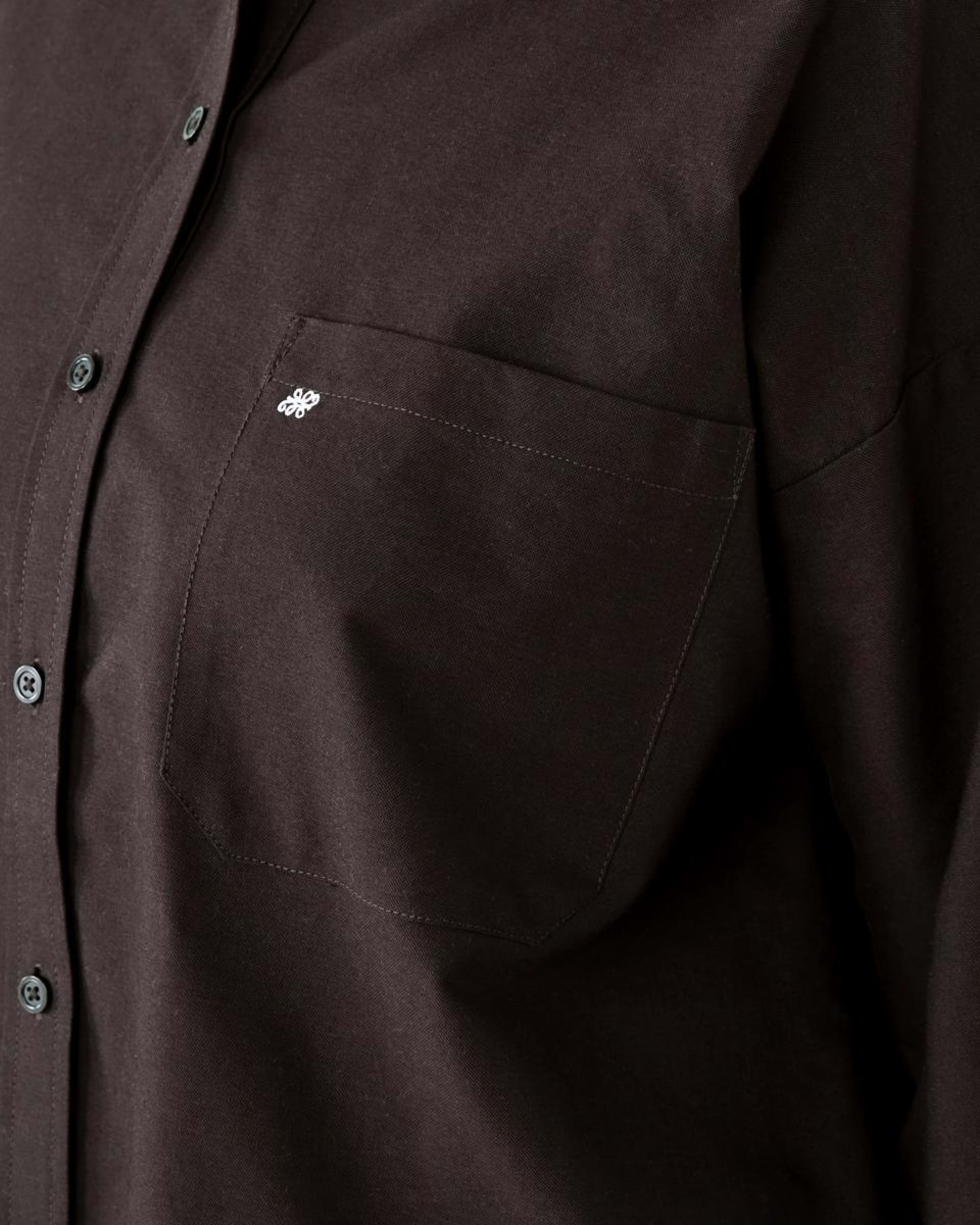5 Long Sleeve Oxford Shirt MELTED CHOCOLATE, 5 of 6
