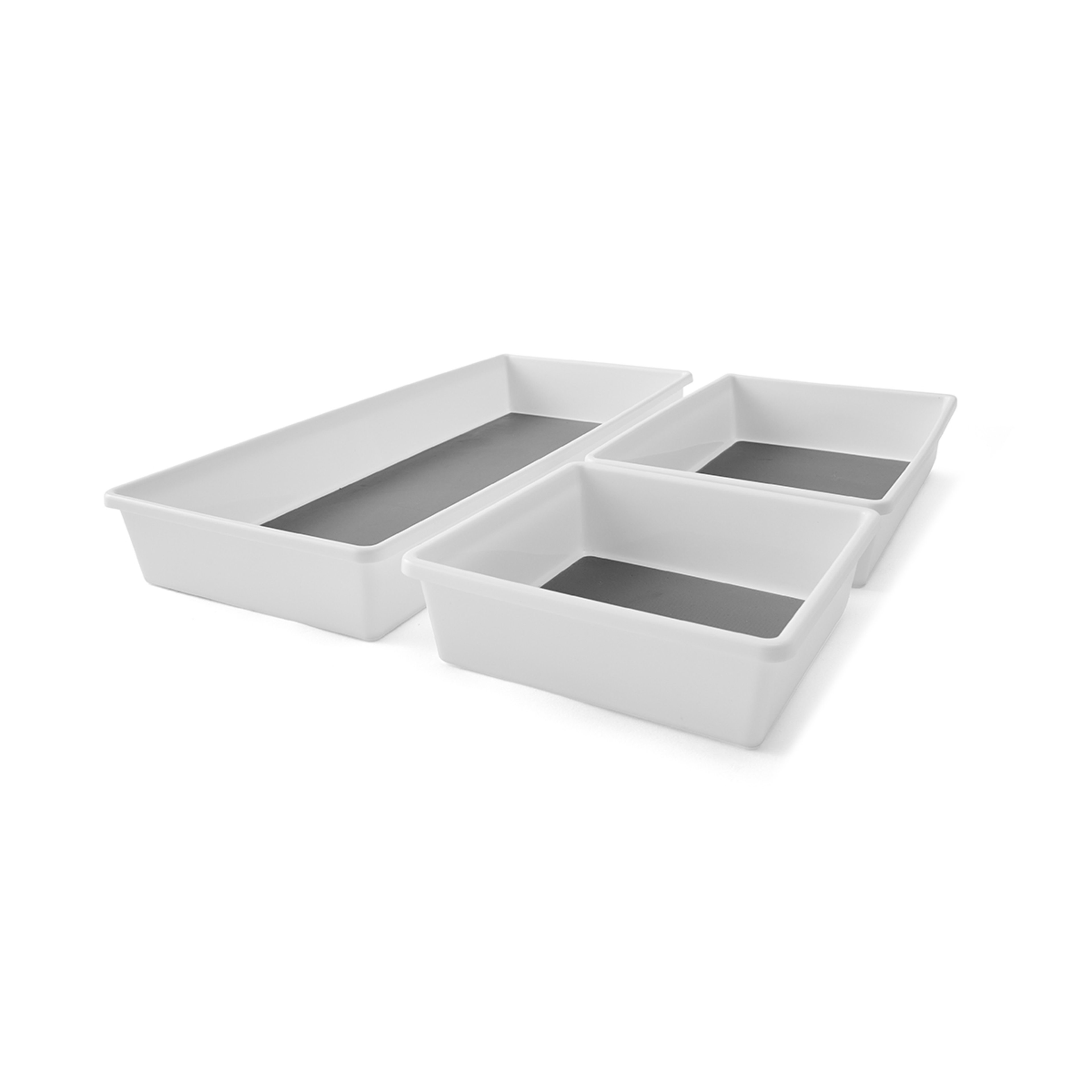 2 3 Pack White Drawer Organisers, 2 of 10