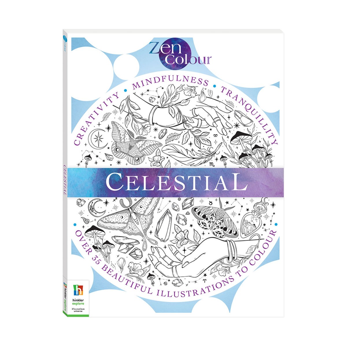 Zen Colour Celestial Colouring Book Kmart