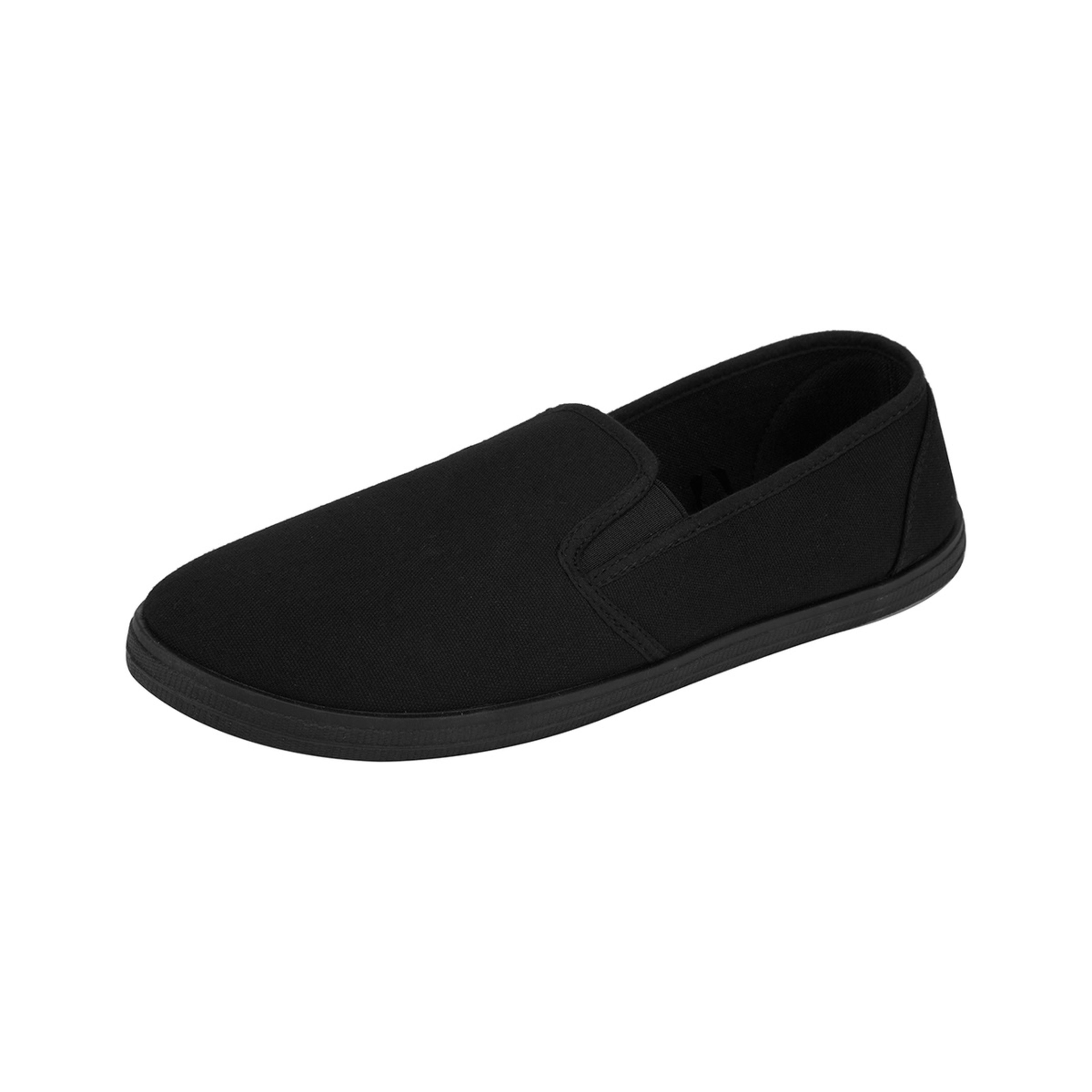 3 Everyday Canvas Slip On Shoes Black, 3 of 5