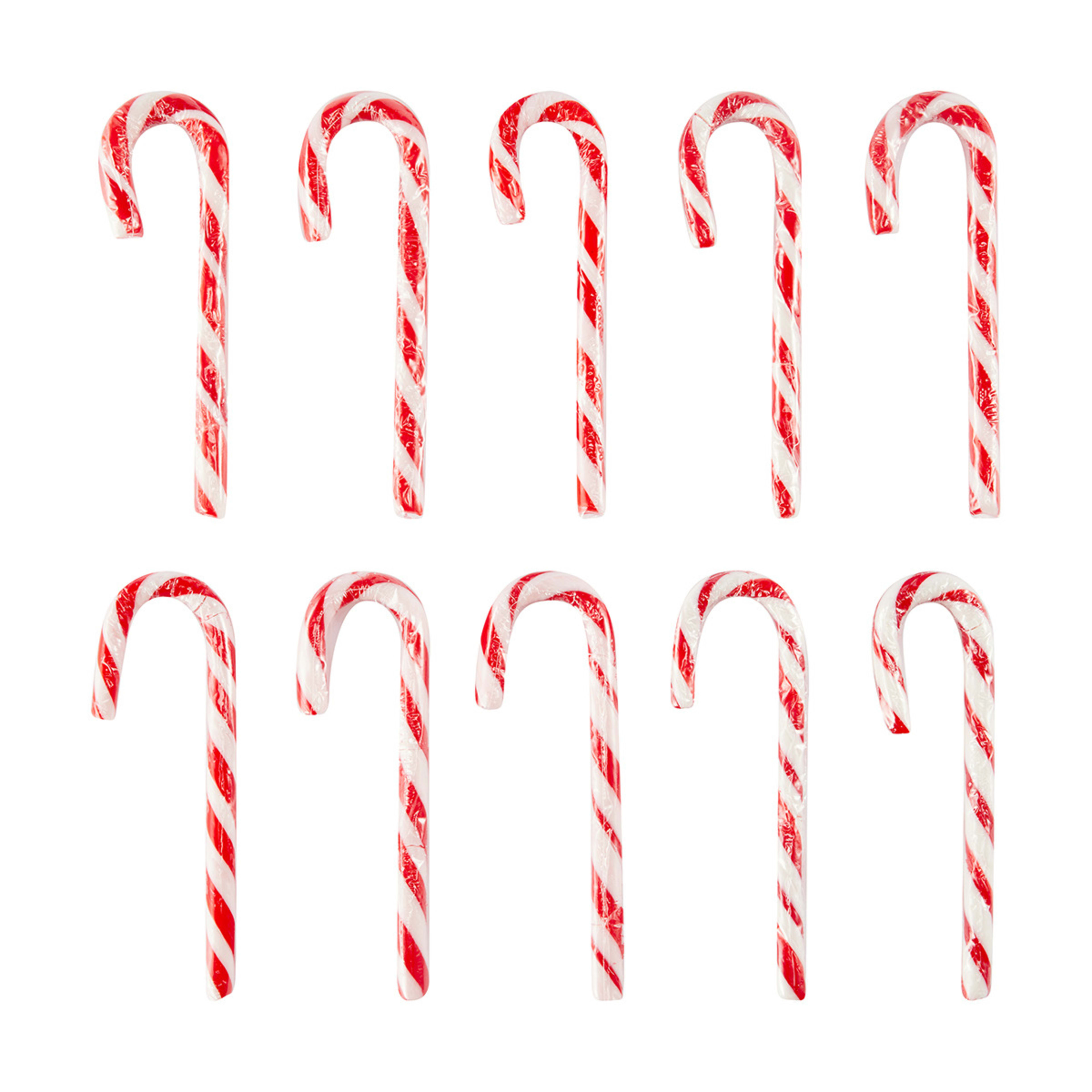 10 Pack Peppermint Flavour Candy Canes 150g Kmart