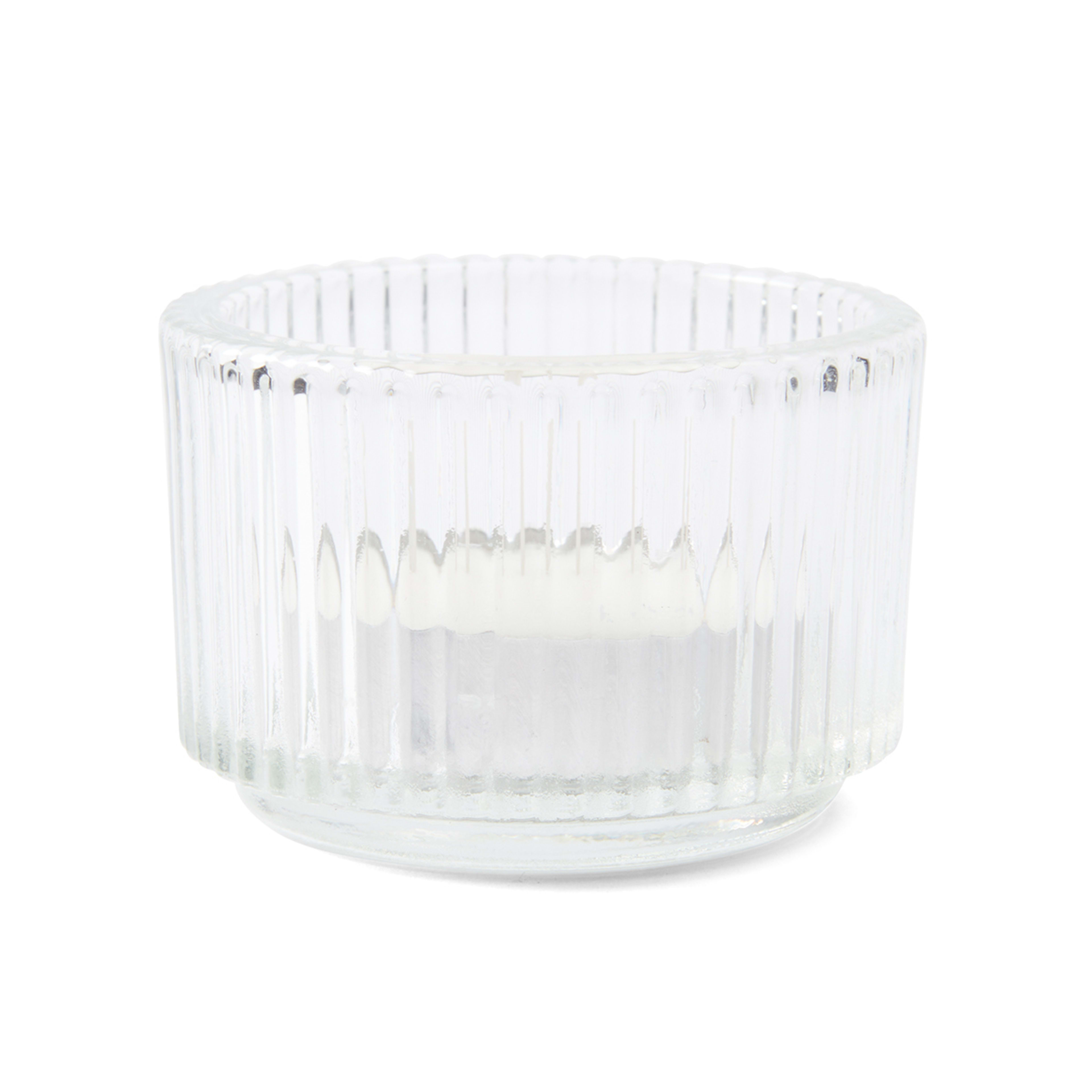 5 3 Pack Glass Tealight Holders, 5 of 7