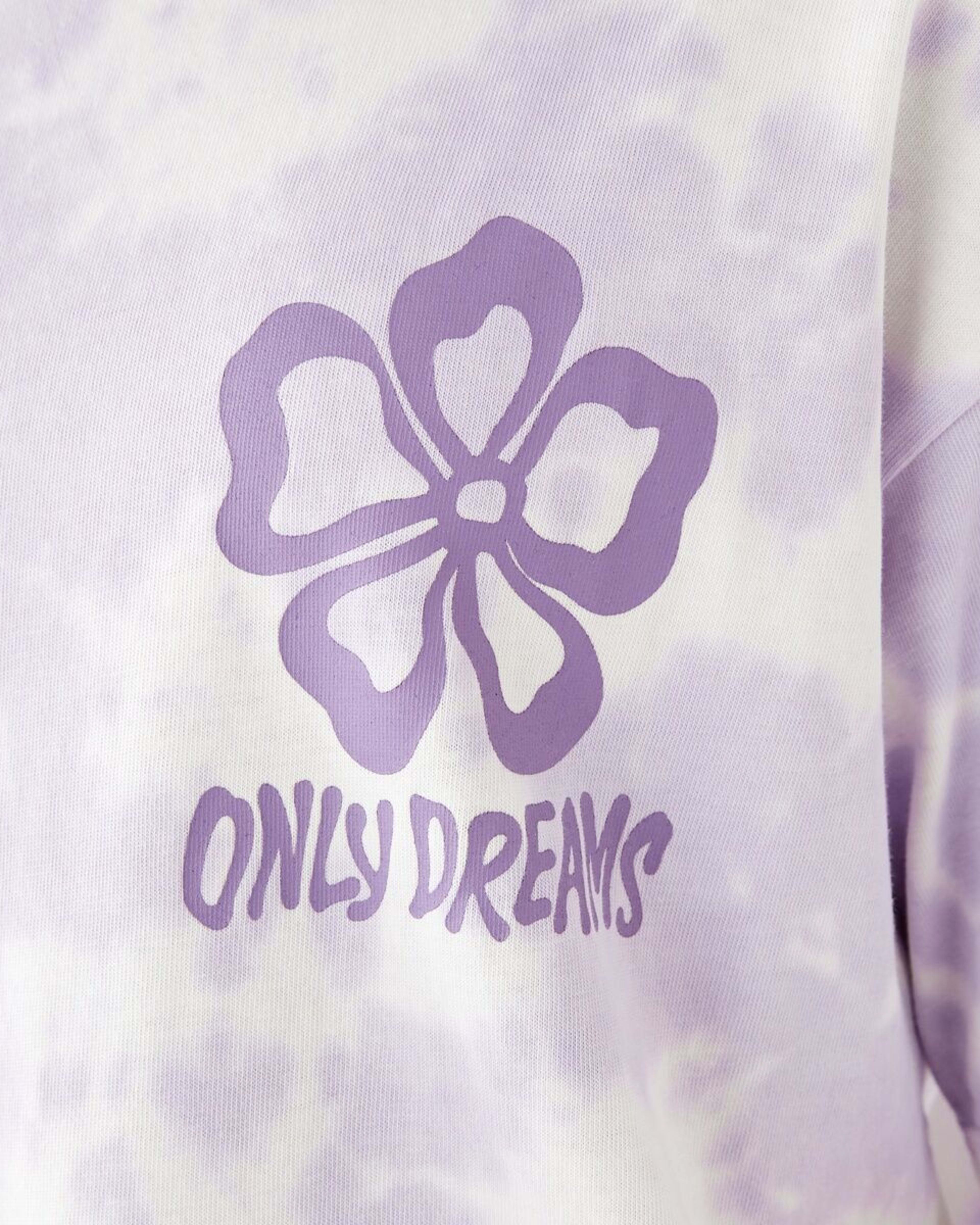 4 Oversized T-shirt Soft Lilac Tie Dye Multi, 4 of 9
