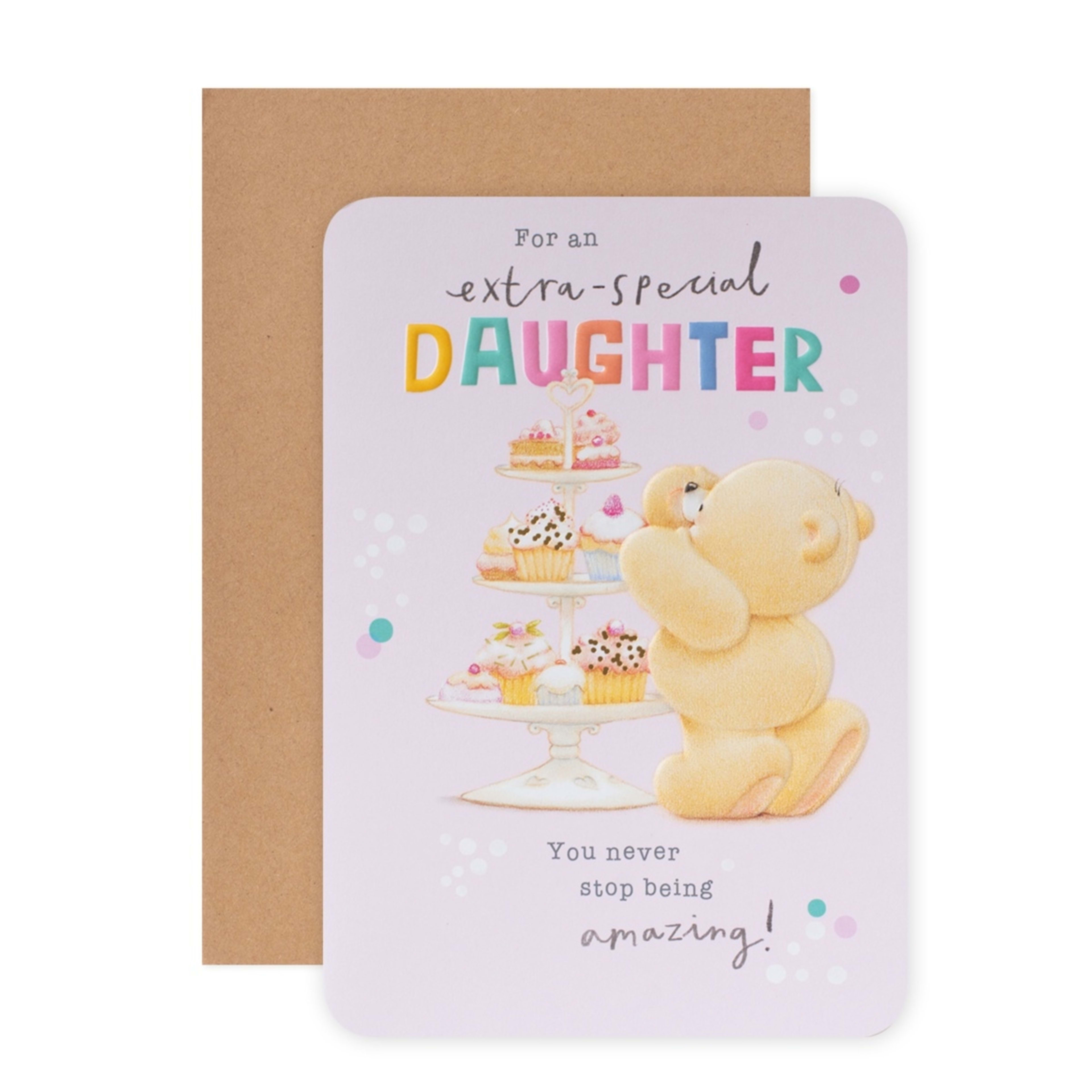 1 Hallmark Forever Friends Birthday Card for Daughter - Extra-Special and Amazing