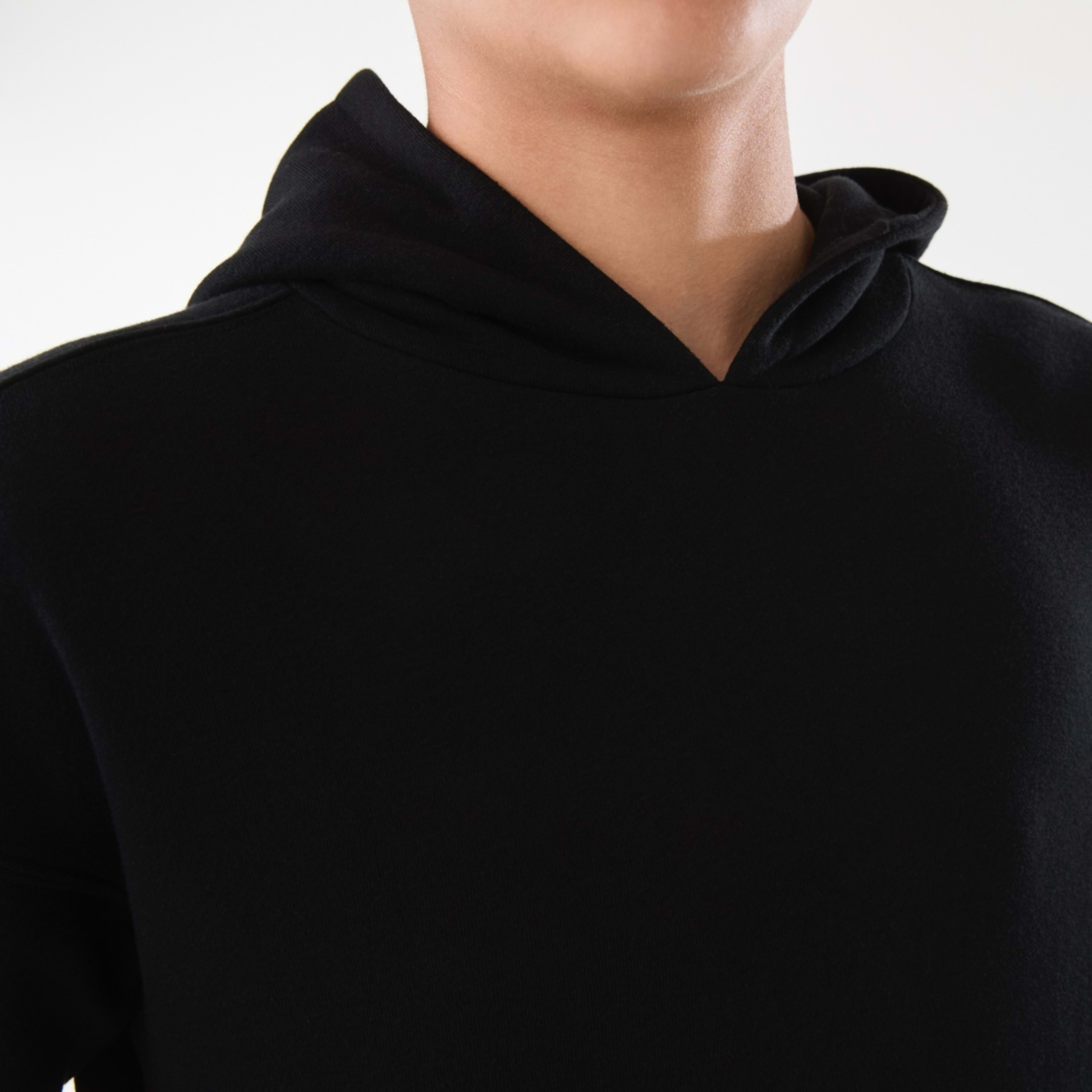 4 Oversized Hoodie With Pocket Black, 4 of 9