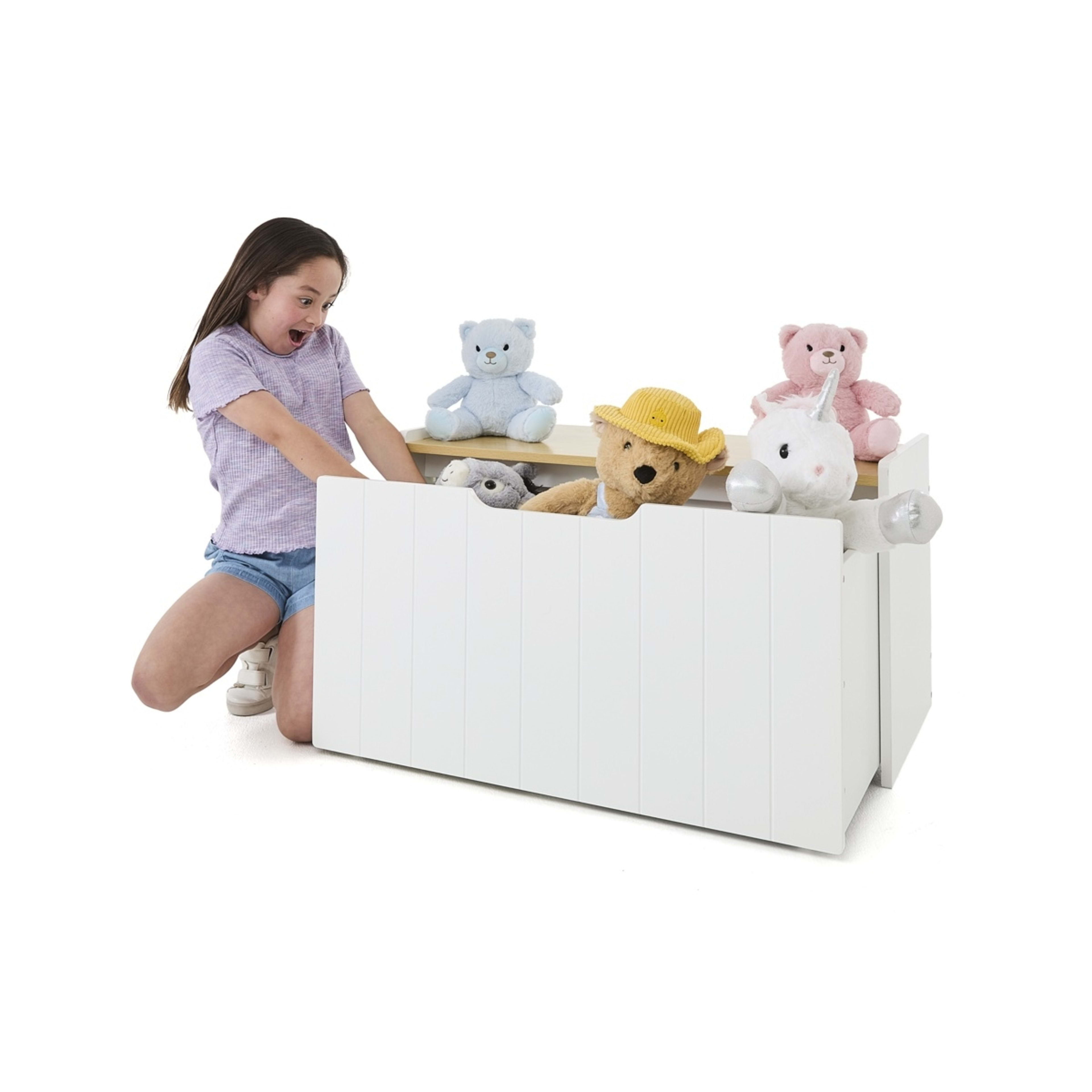 2 Wooden Toy Bench Chest, 2 of 10