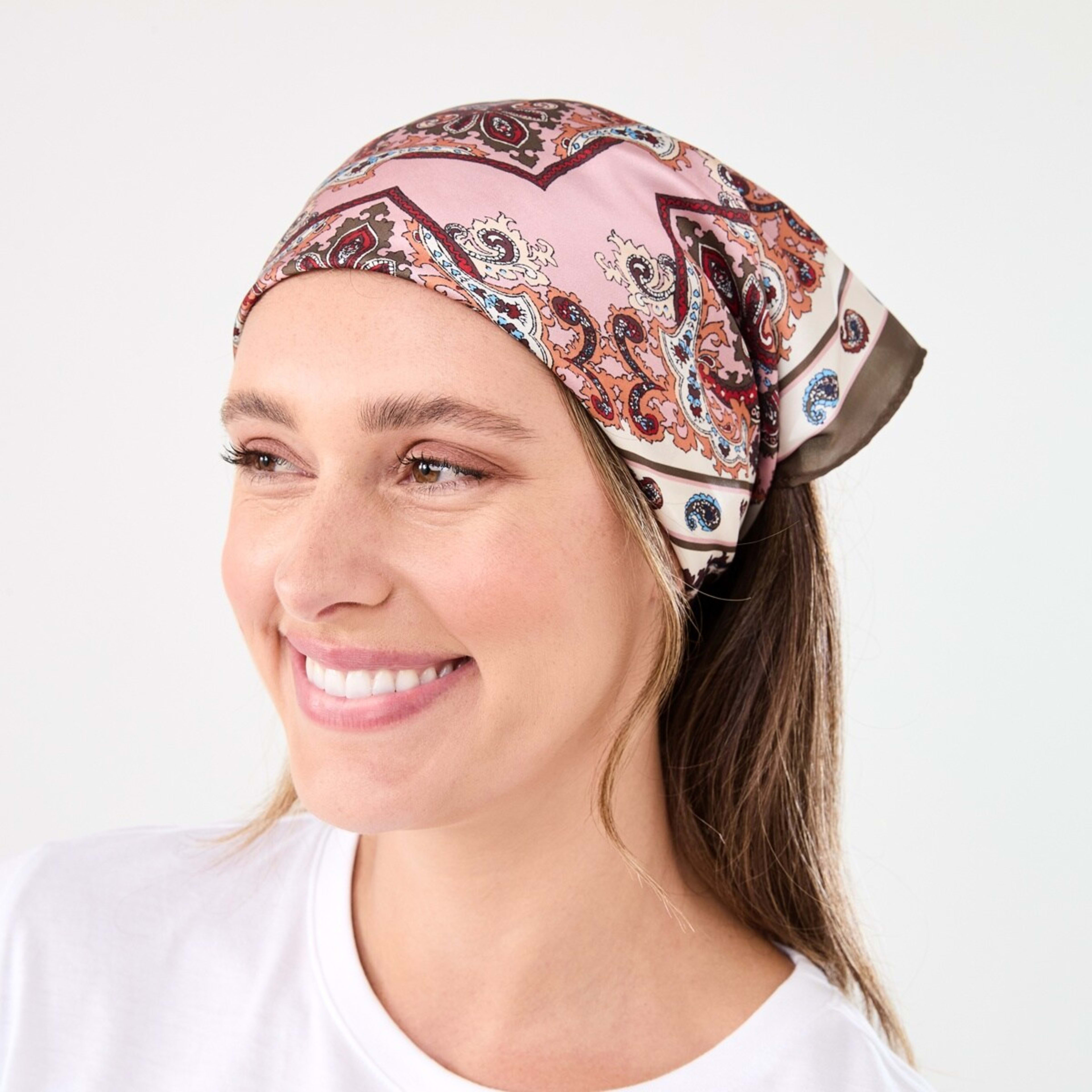 3 Paisley Tile Hair Scarf, 3 of 5