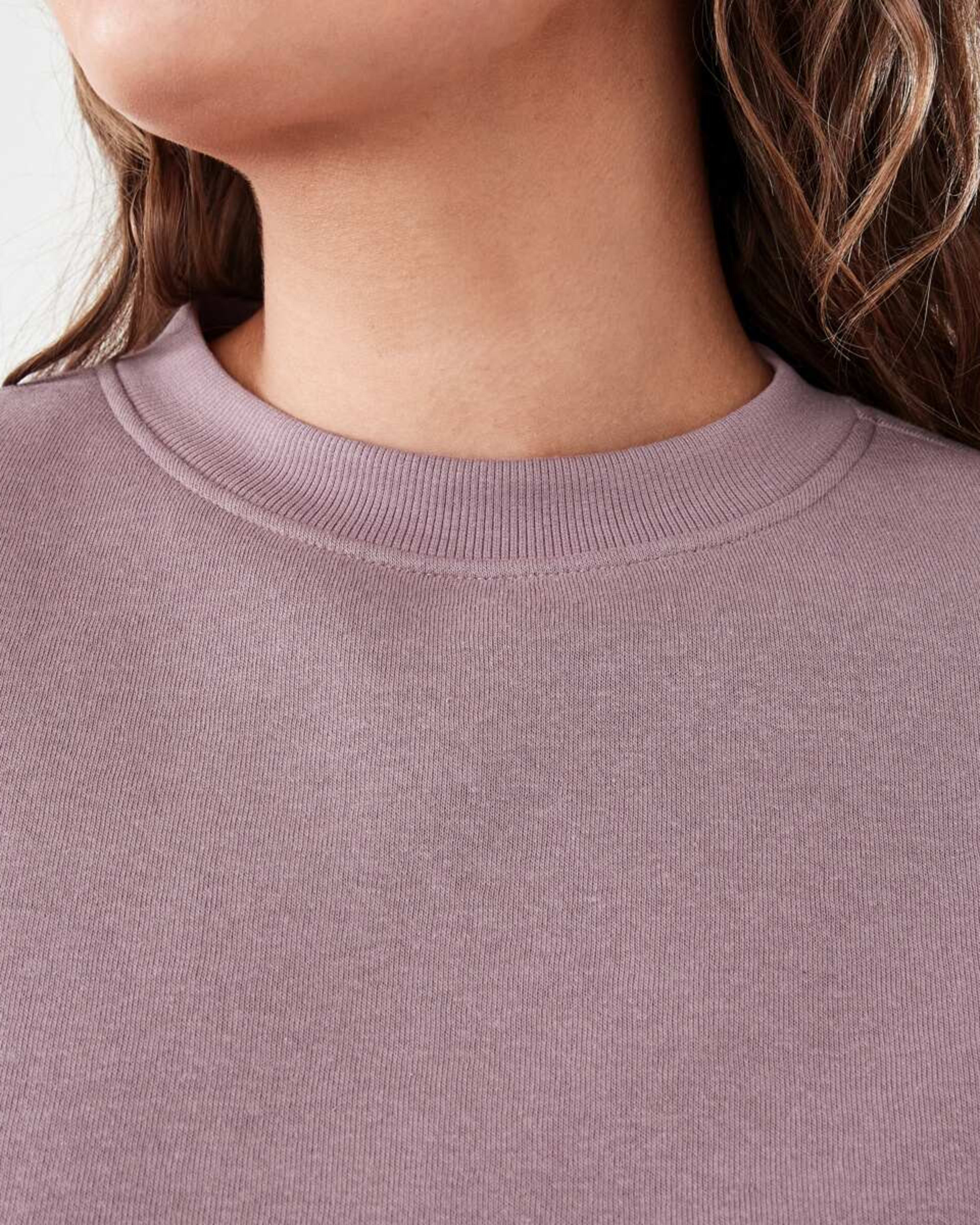 5 Oversized Crew Neck Sweatshirt Mauve, 5 of 5