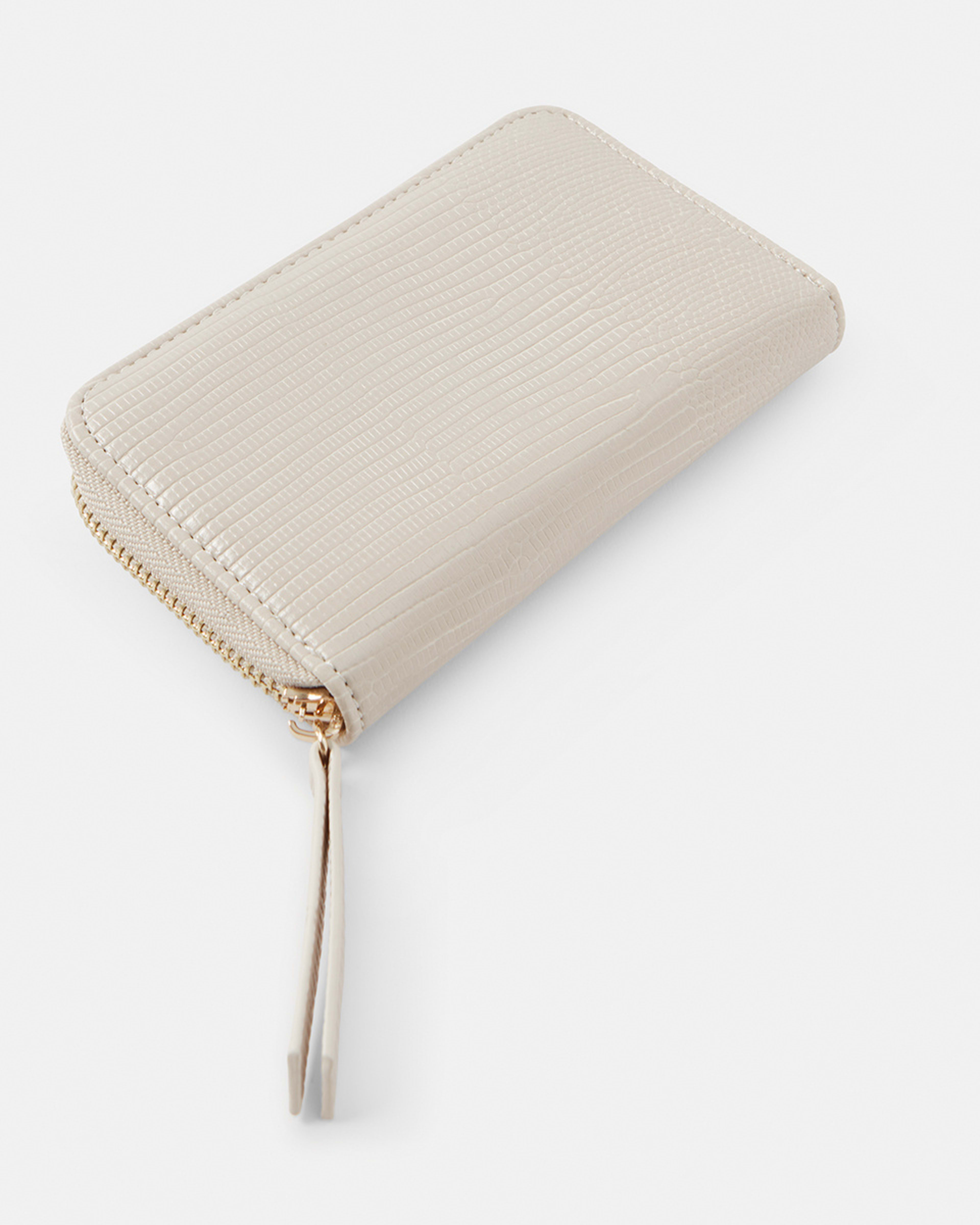 3 Mini Zip Purse Beige, 3 of 4