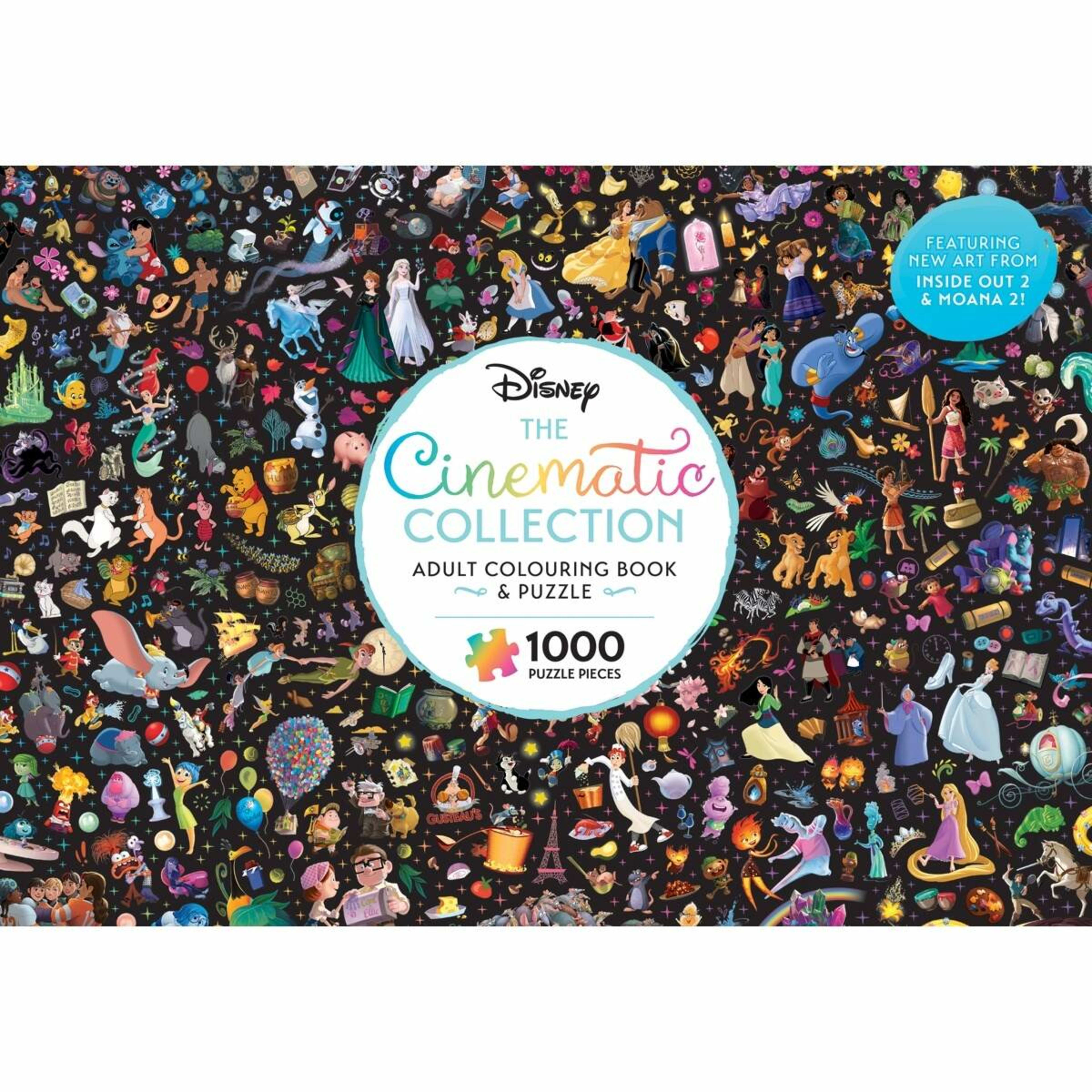 2 Disney The Cinematic Collection Adult Colouring Book and Puzzle - Book, 2 of 2