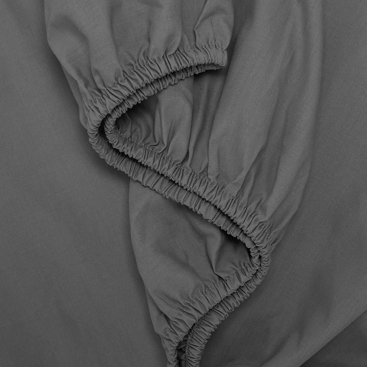 225 Thread Count Fitted Sheet Queen Bed, Grey Kmart