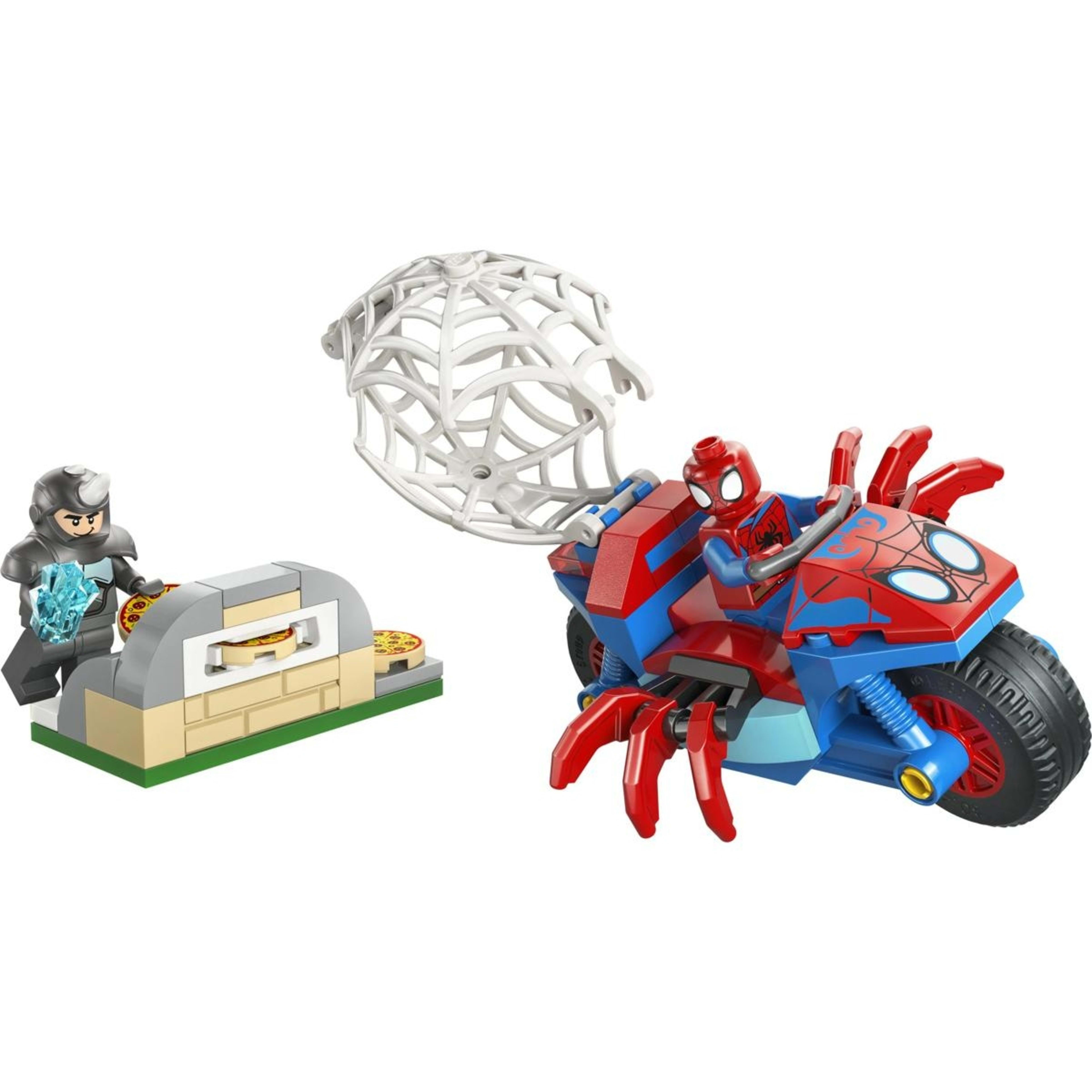 2 LEGO Spidey on his Motorcycle vs. Rhino 11206, 2 of 10