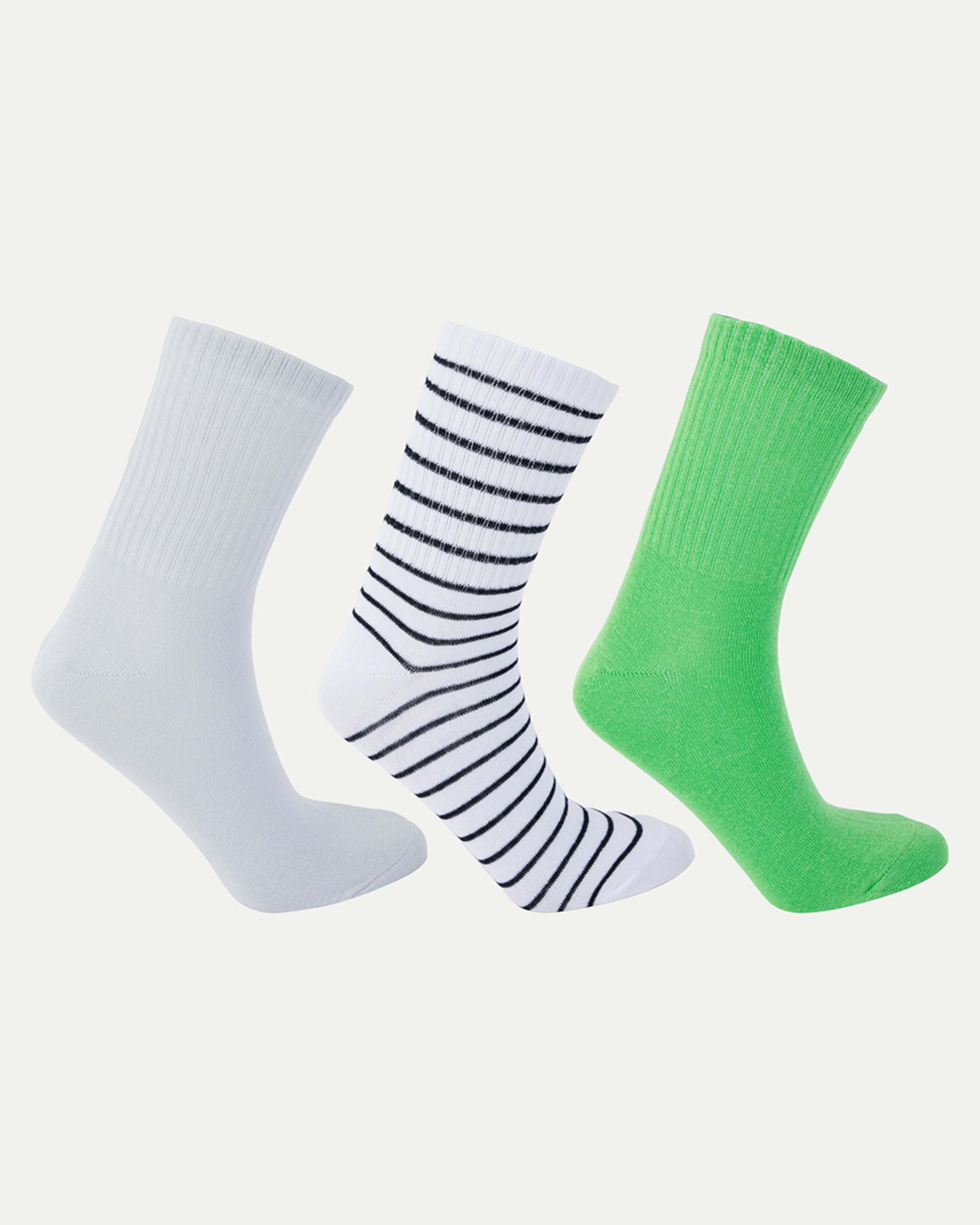 2 3 Pack Rib Quarter Crew Socks Rose, 2 of 3