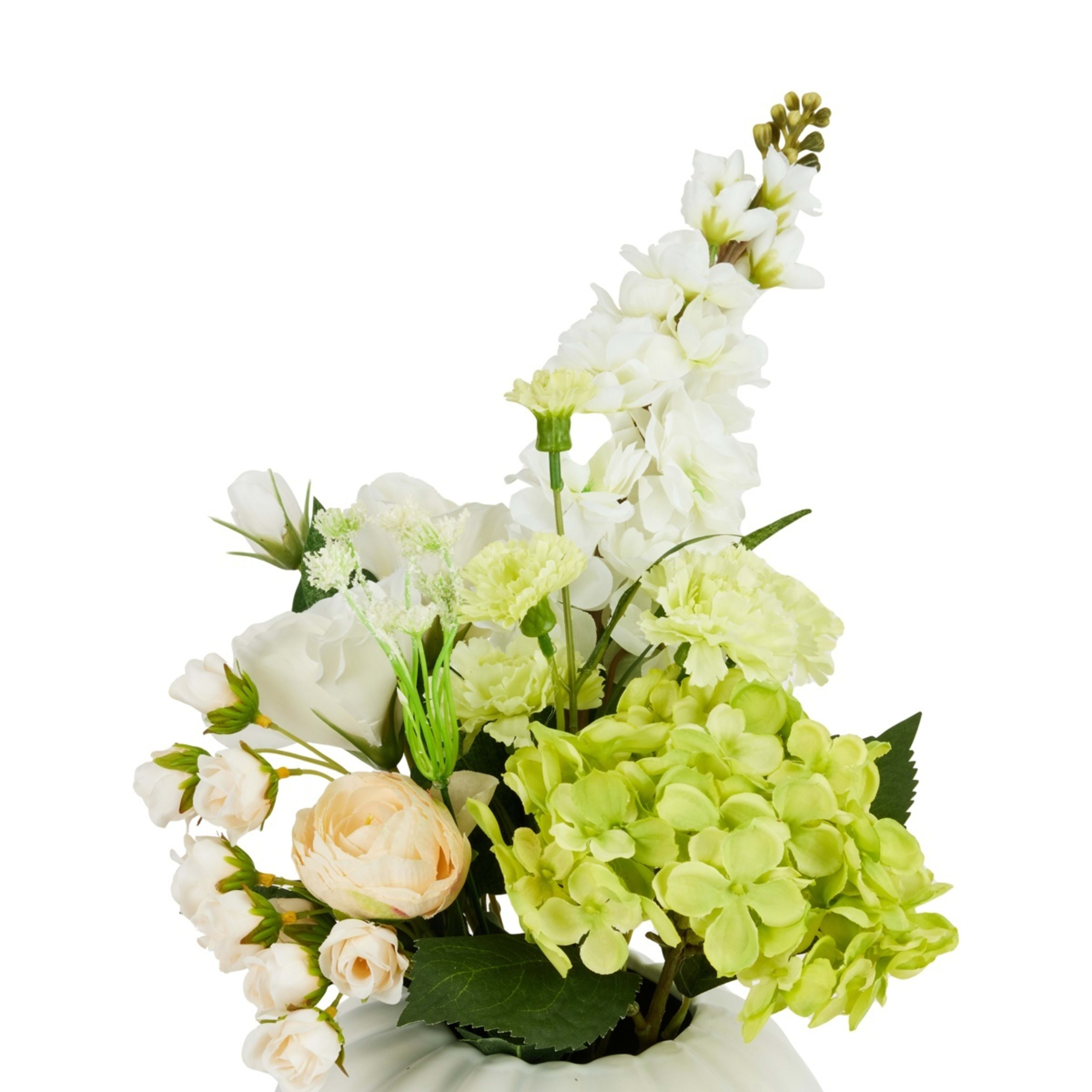 3 Artificial Garden Bouquet in Vase, 3 of 6