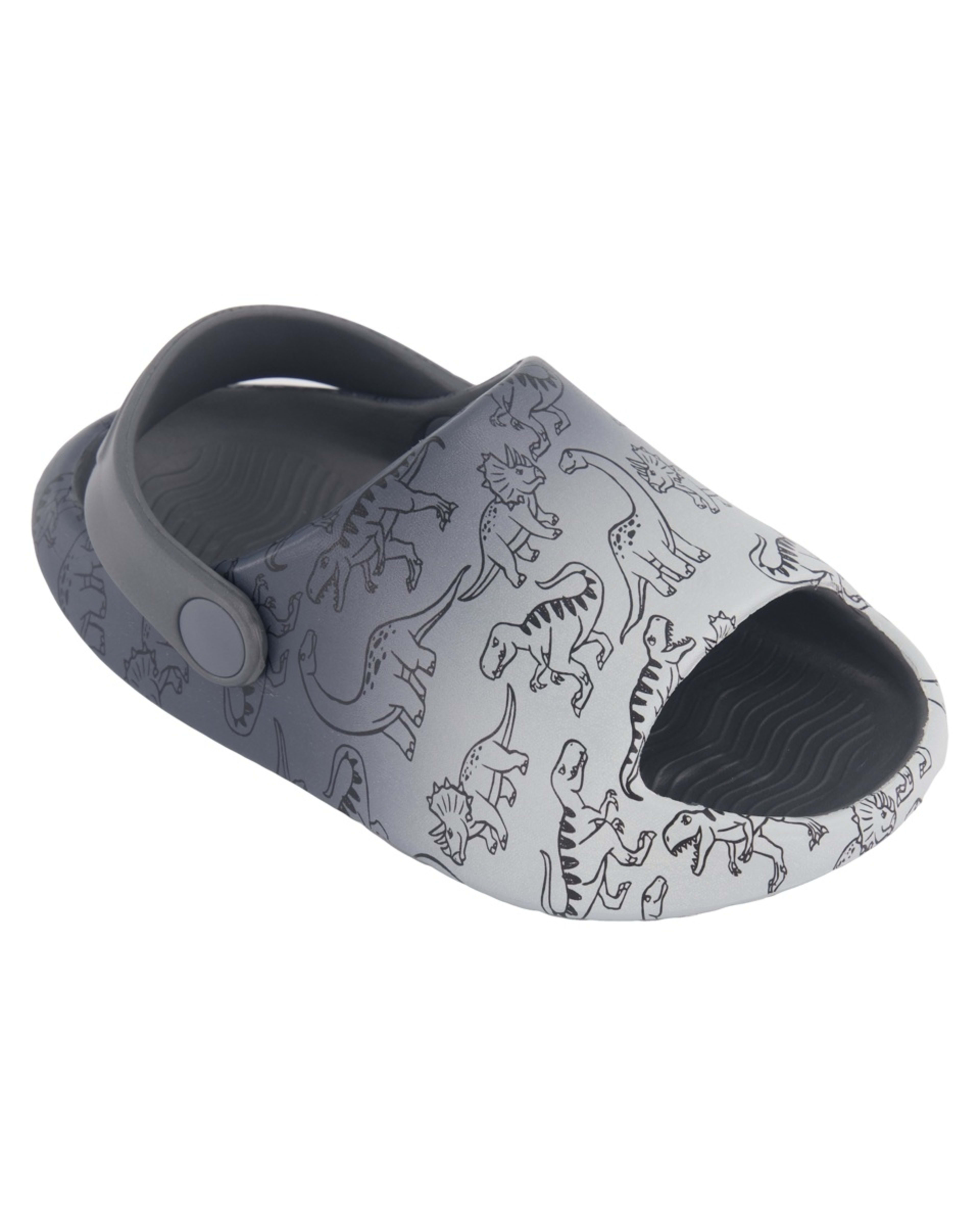 3 Junior Slides SKETCHY DINOS OMBRE GREY, 3 of 3