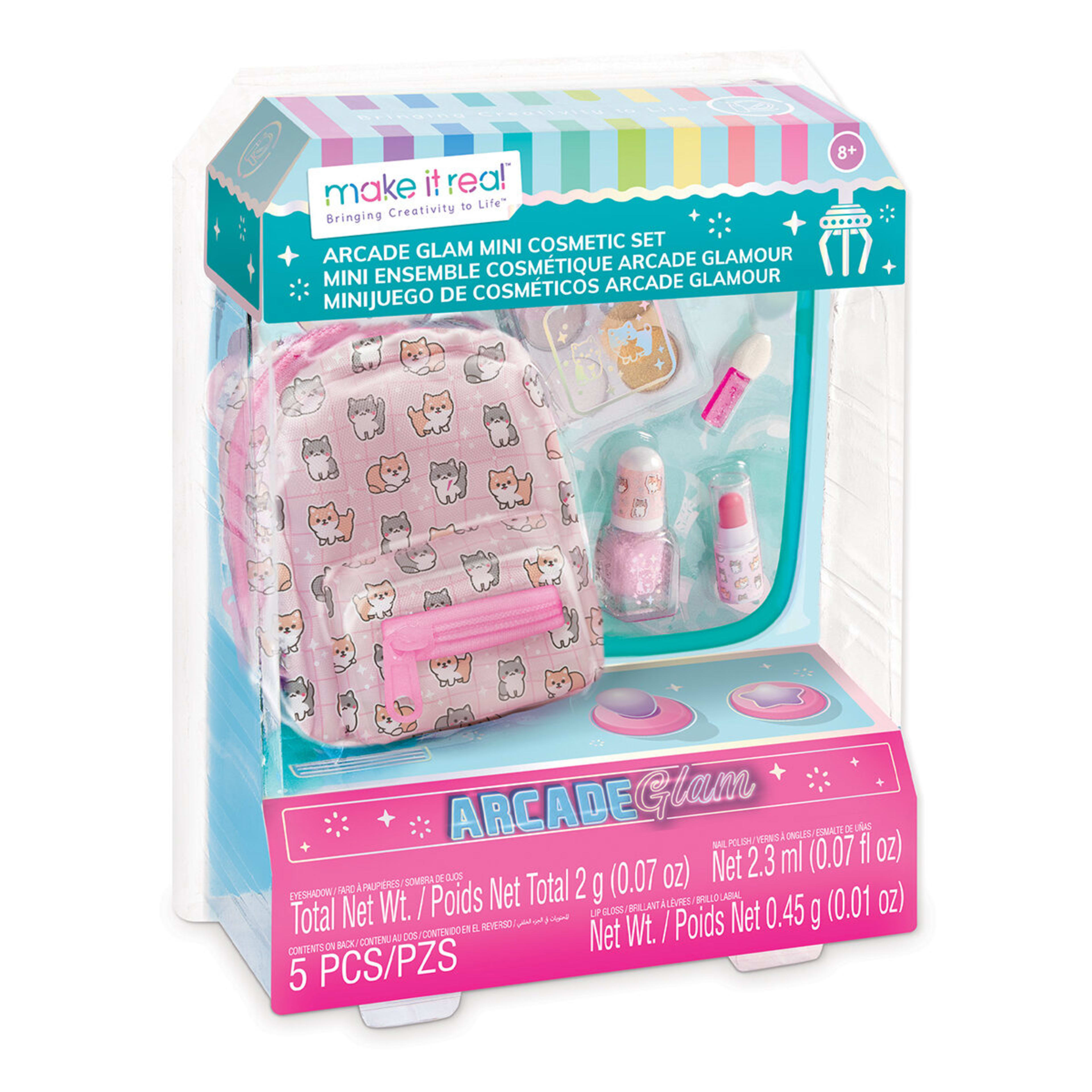 1 5 Piece Make It Real Arcade Glam Mini Cosmetic Set