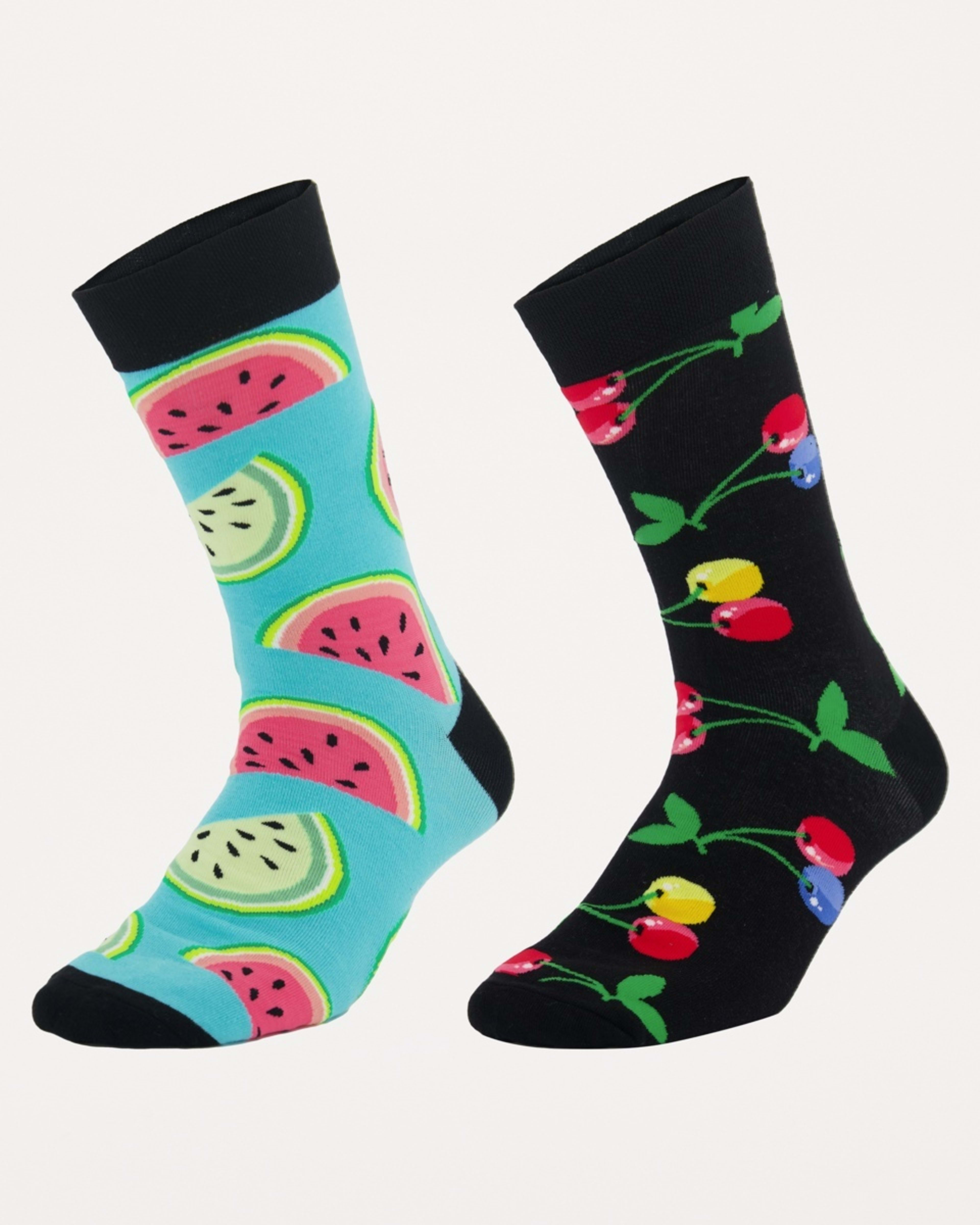 1 2 Pack Novelty Pattern Socks Froot Toot, 1 of 3