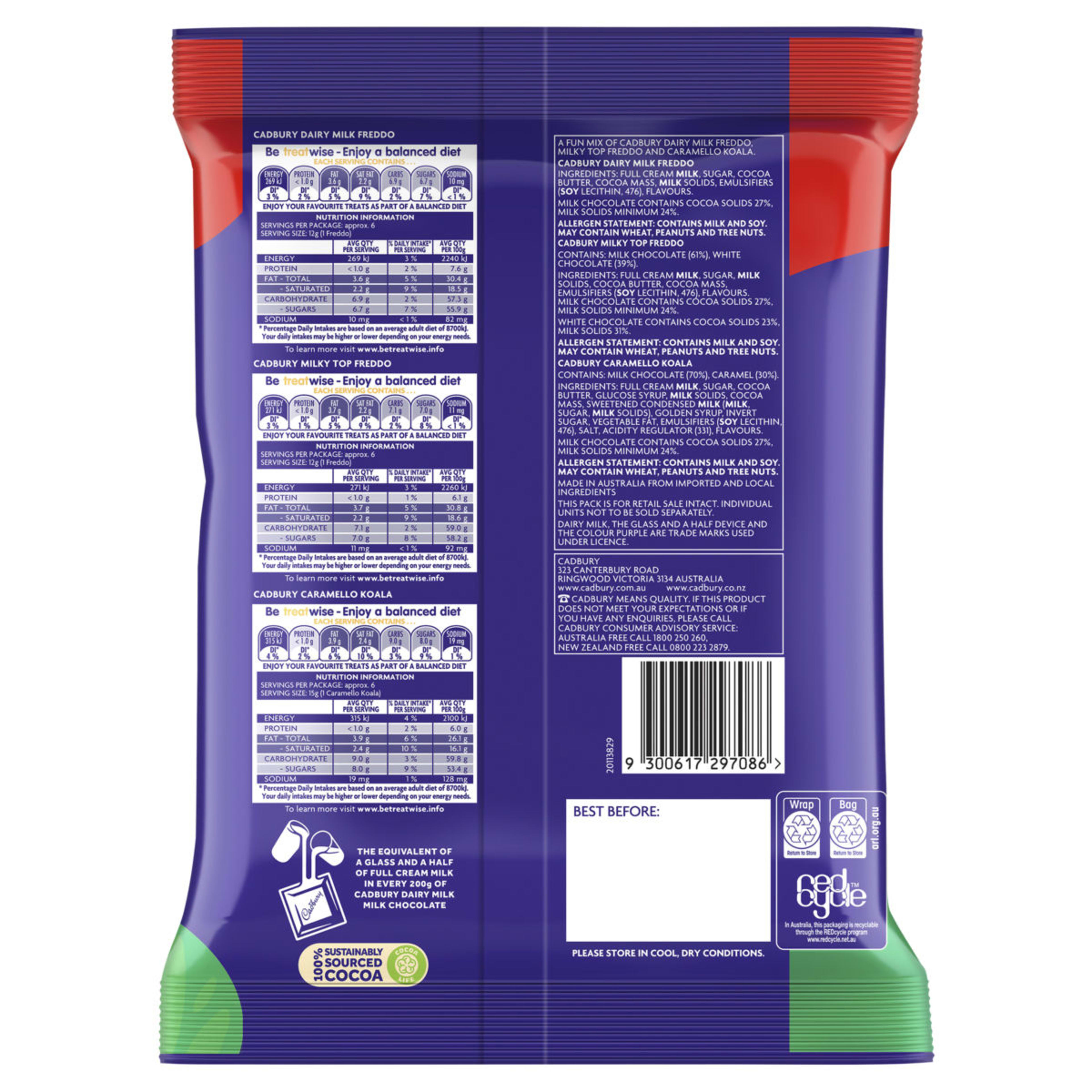 2 18 Piece Cadbury Dairy Milk Freddo Variety Pack 234g, 2 of 2