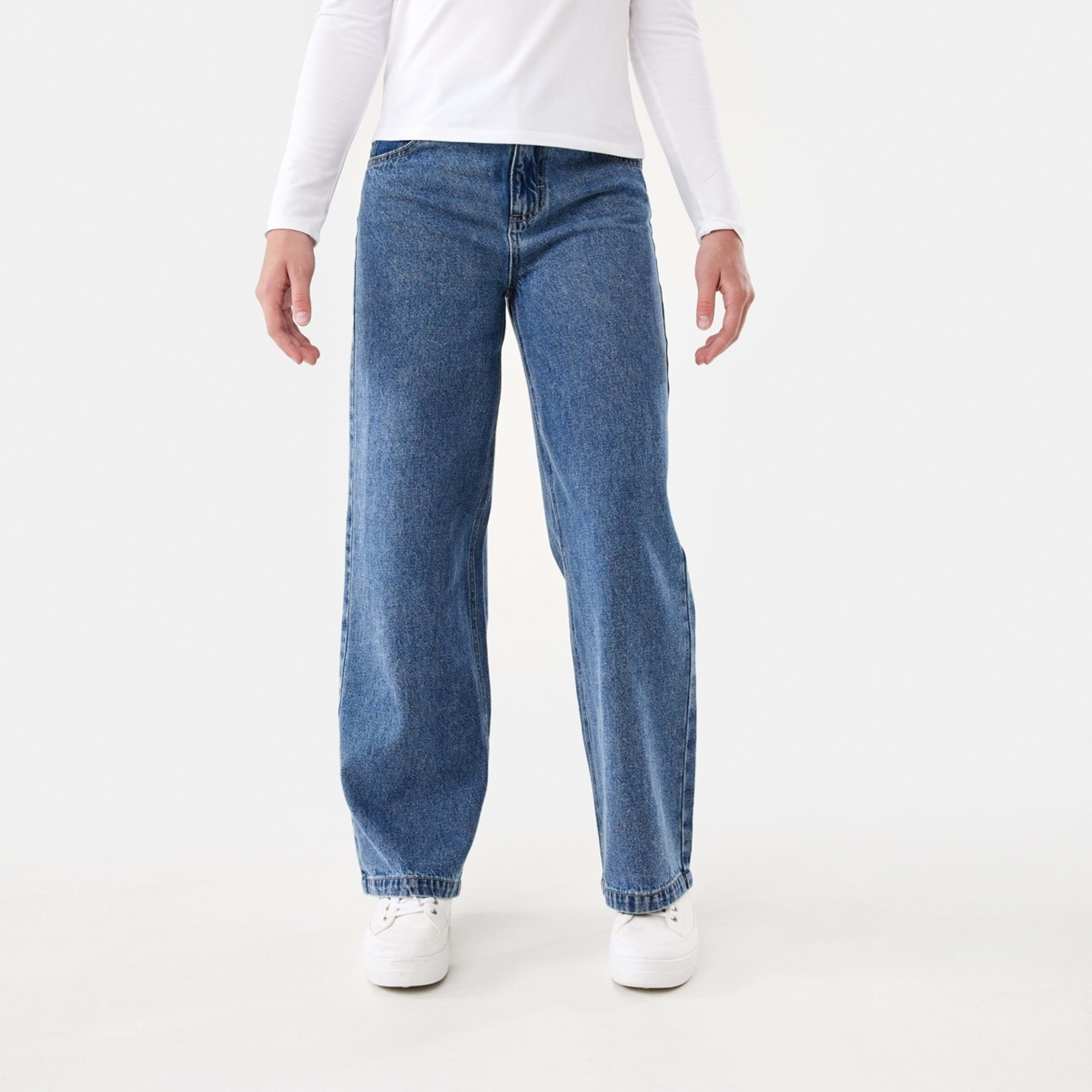 1 Pocket Jeans Mid Wash Denim, 1 of 8