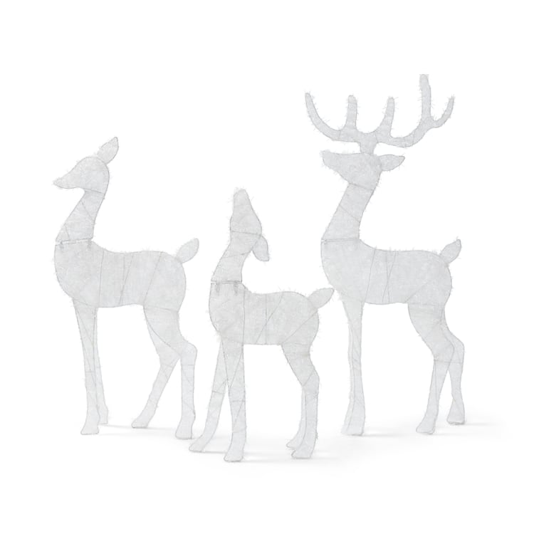 Solar Powered Christmas Light Up Reindeer Family Kmart