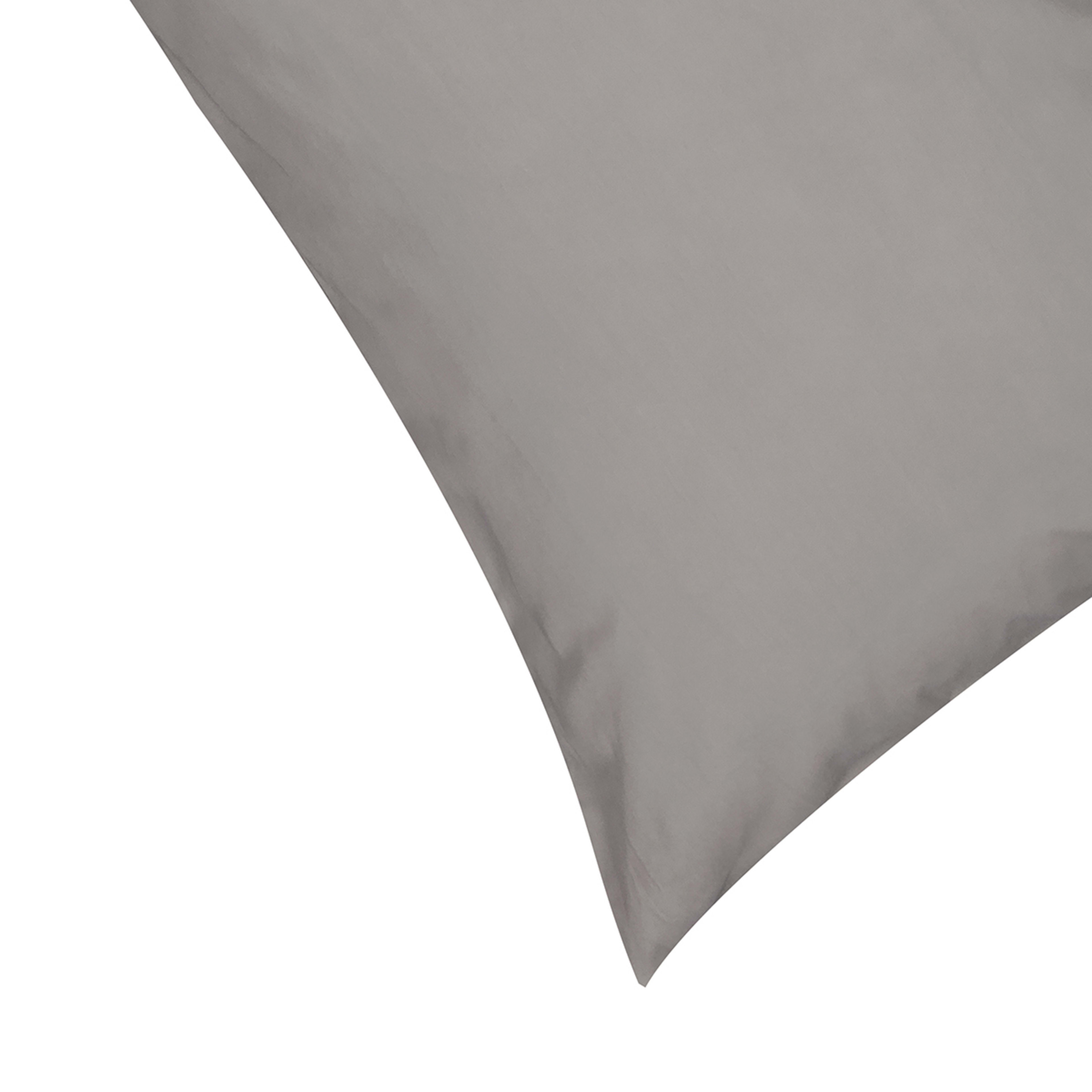 3 250 Thread Count Cotton Rich Standard Pillowcase - Grey, 3 of 5