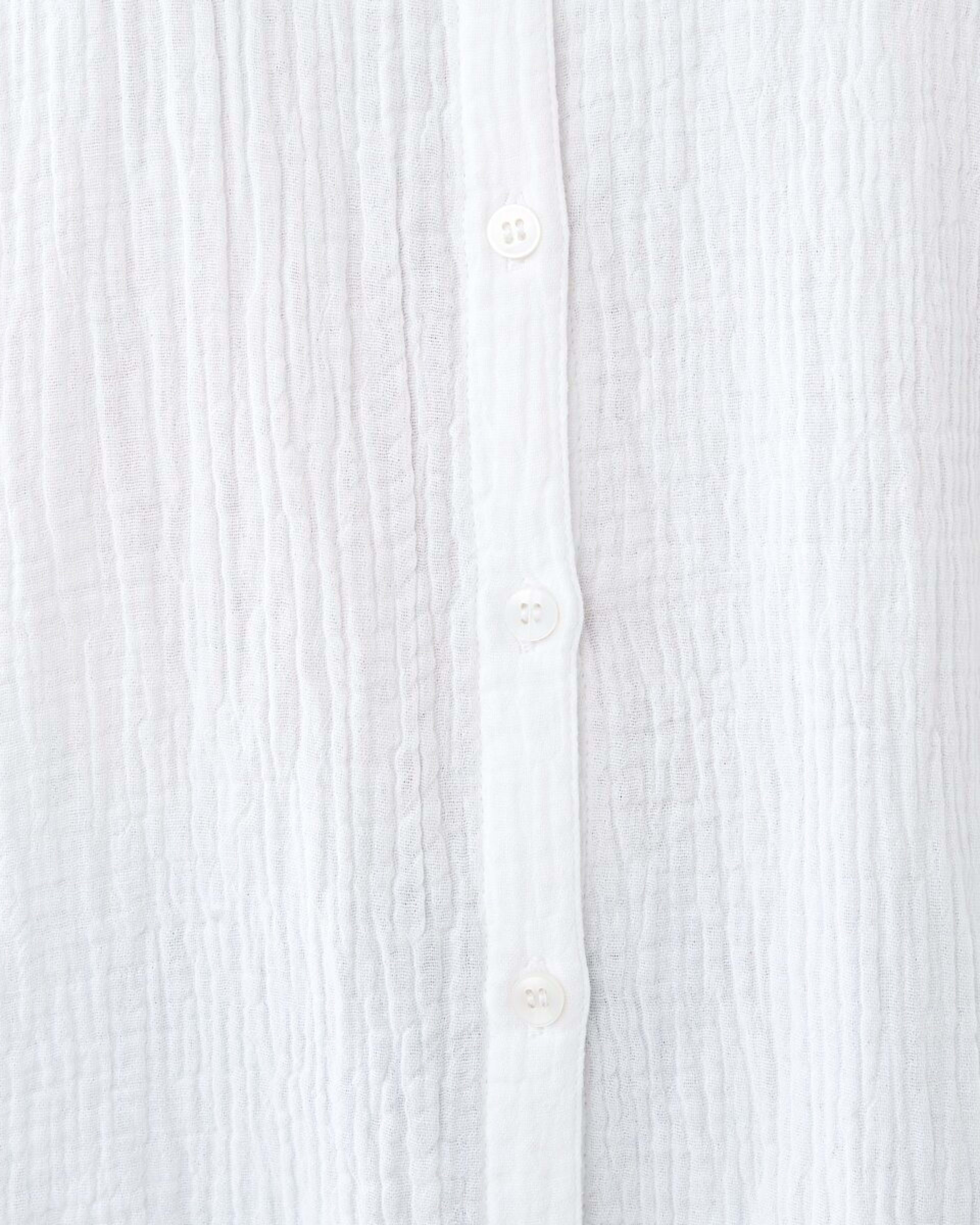 7 Short Sleeve Double Cloth Top White, 7 of 7