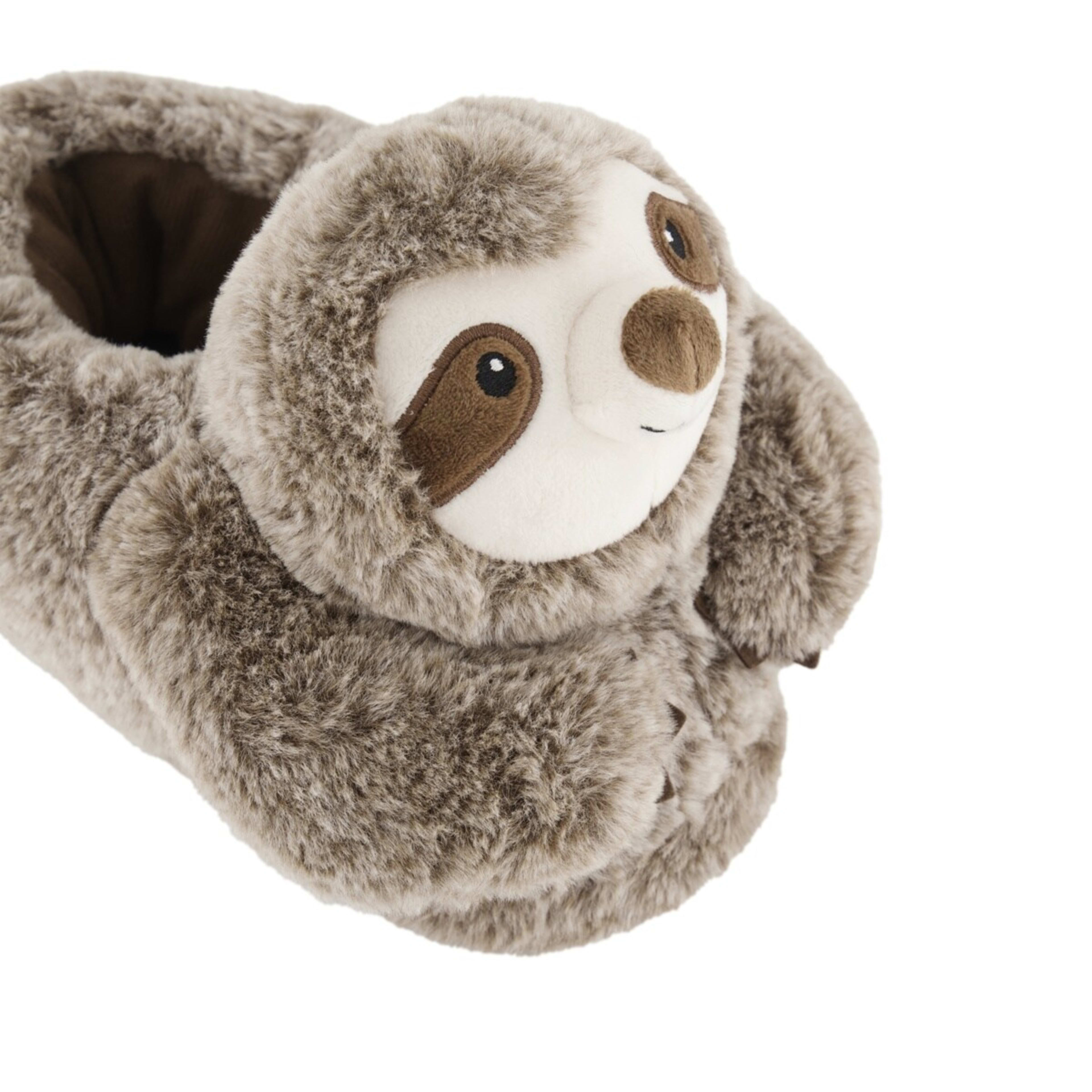 3 3D Novelty Sloth Scuffs Mocha, 3 of 3