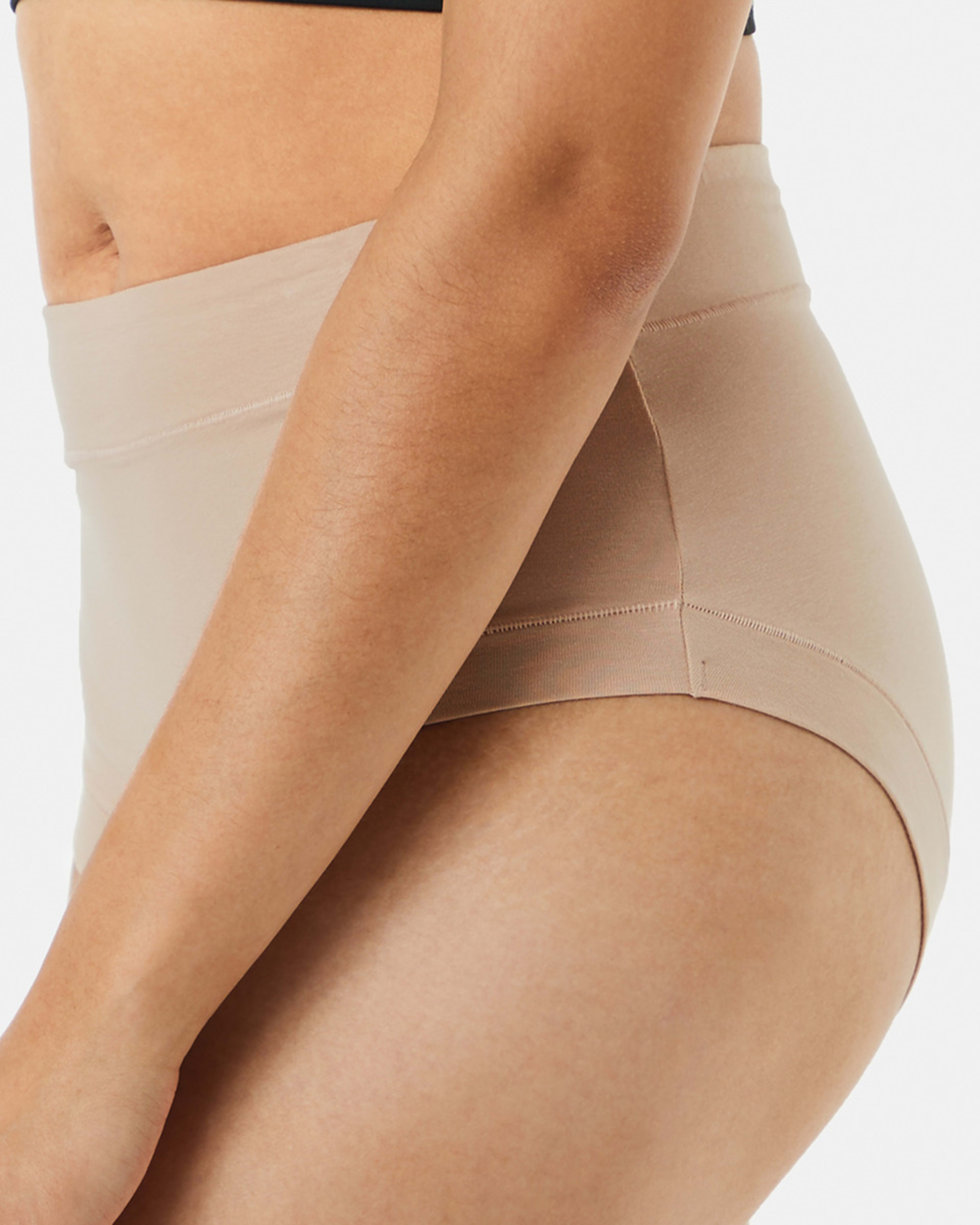 6 3 Pack Cotton Stretch Comfort Full Briefs Be/be/wh, 6 of 9