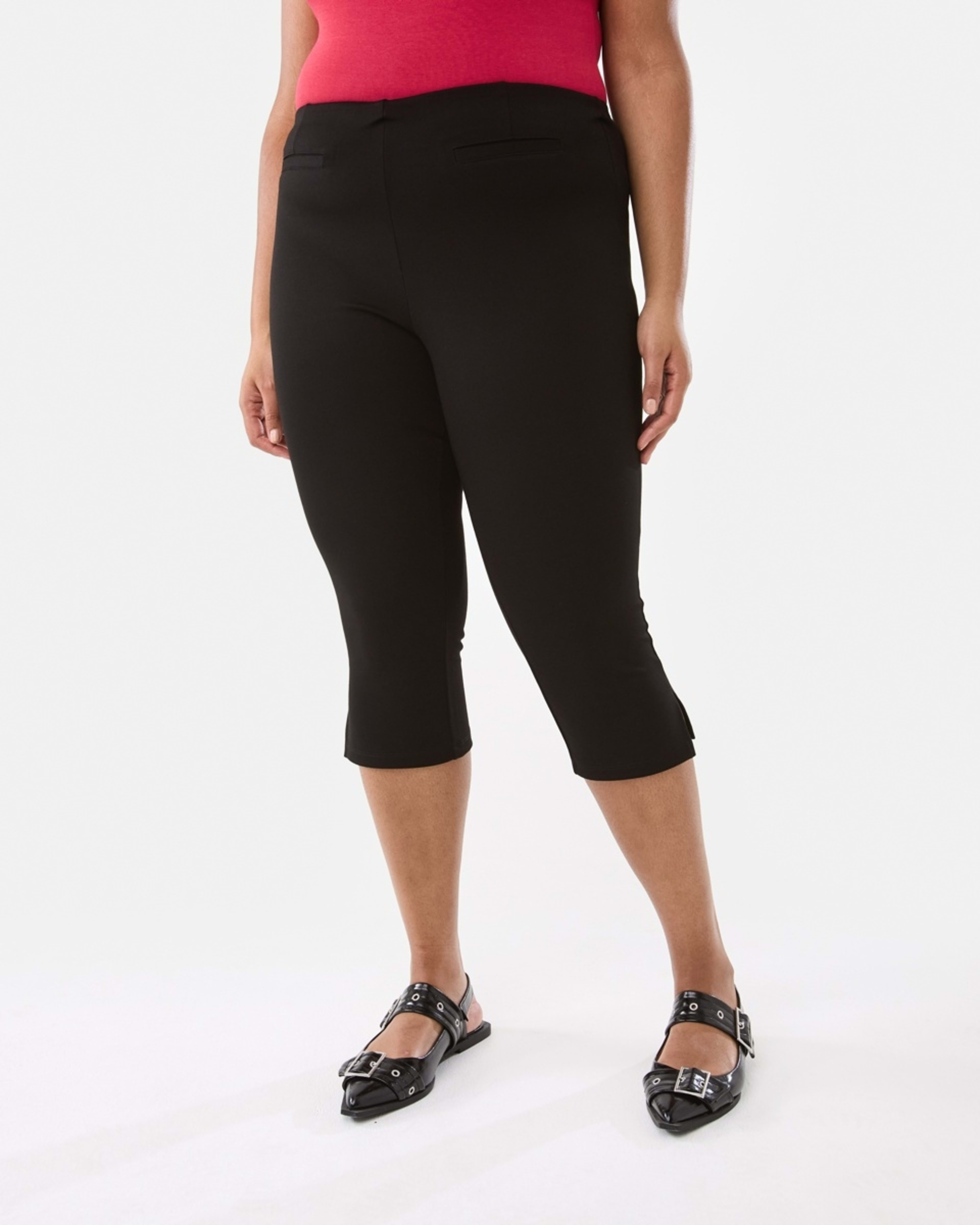 3 Capri Pants Black, 3 of 8