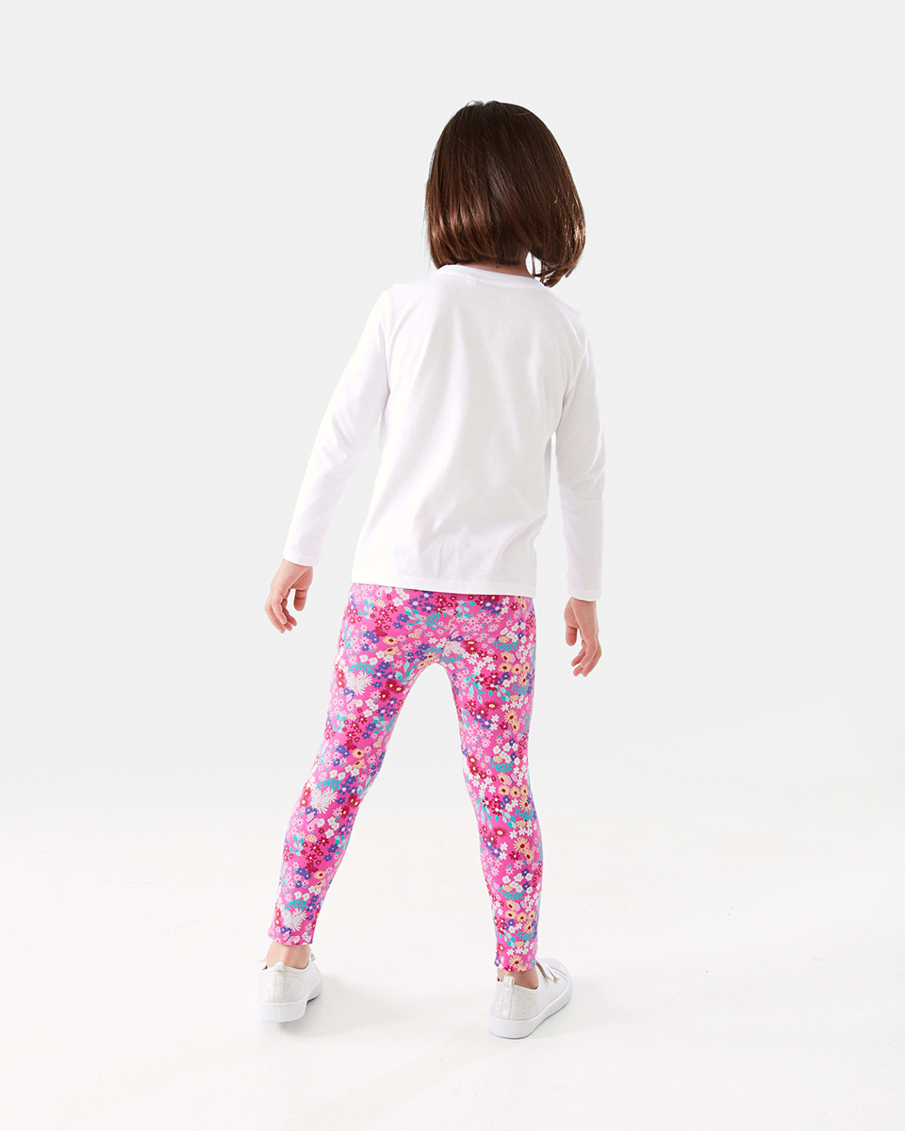 6 Print Leggings Pnk Ditsy, 6 of 8