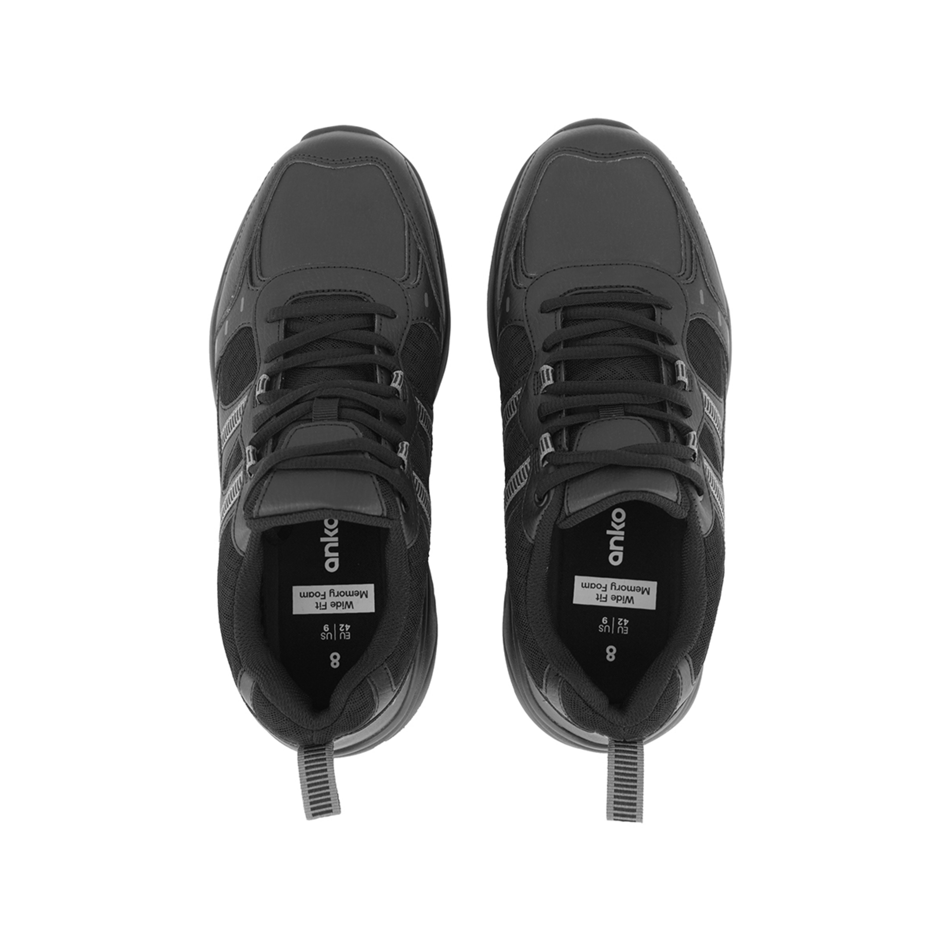 2 Wide Fit Sneakers Black, 2 of 5