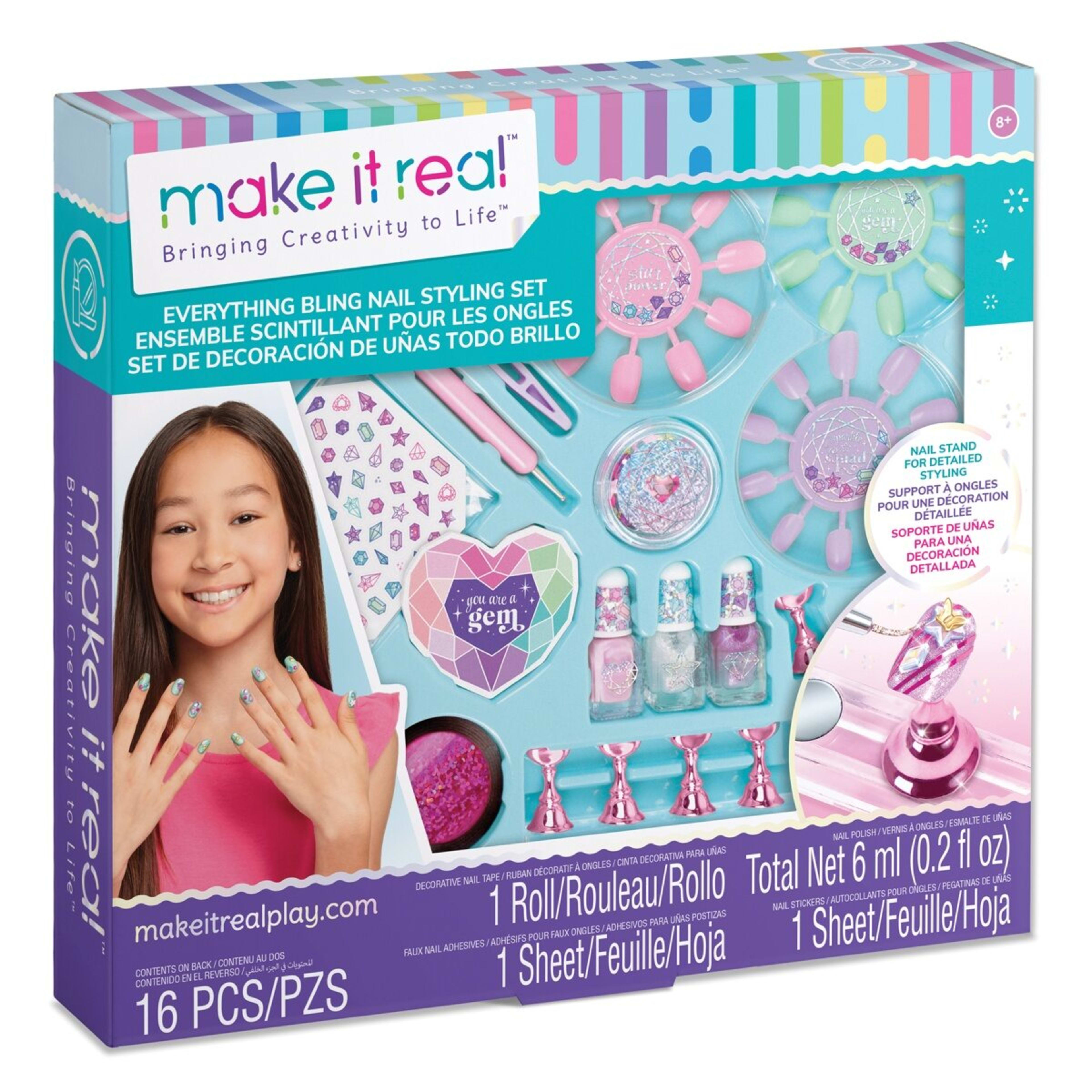1 16 Piece Make It Real Everything Bling Nail Styling Set