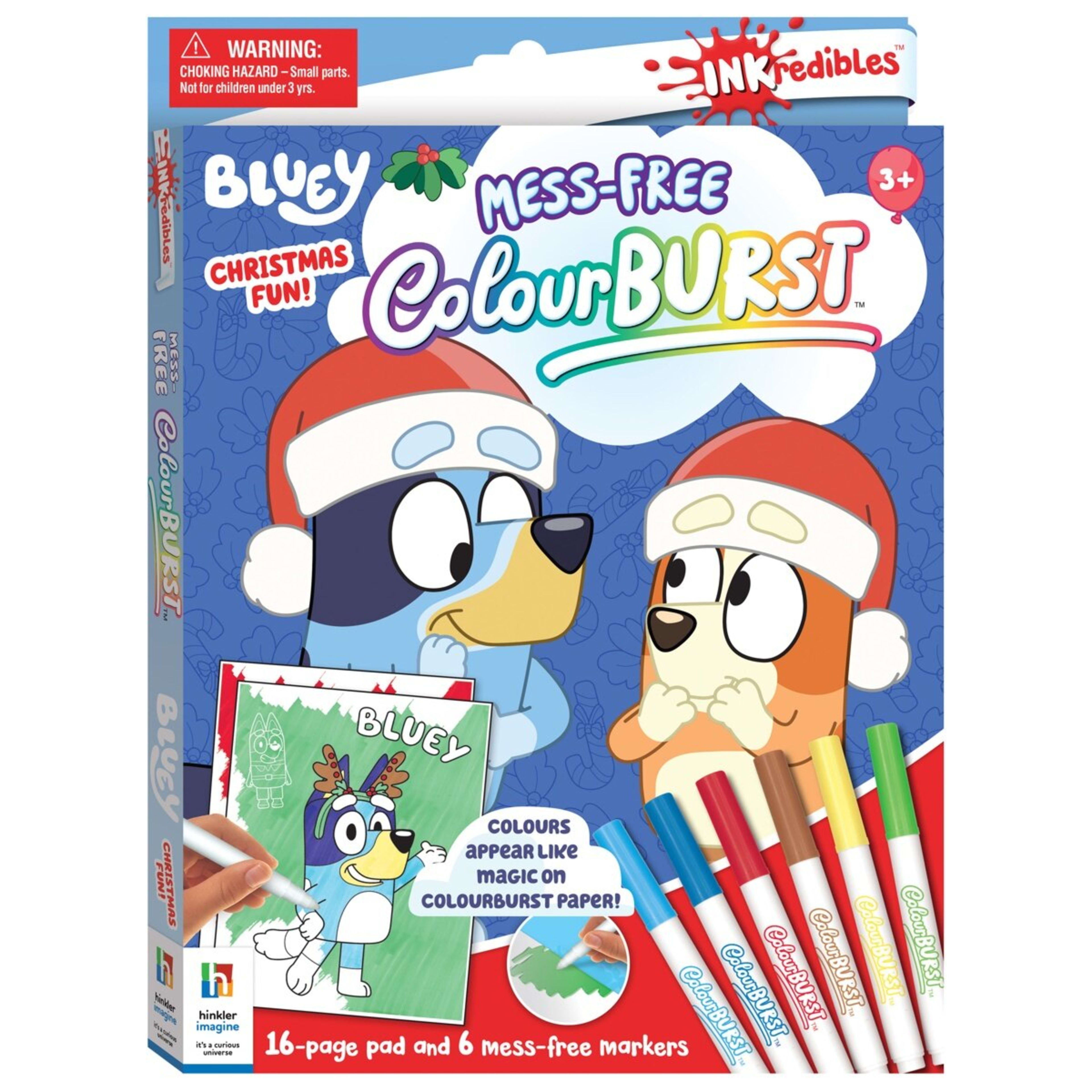 1 INKredibles Mess-Free ColourBurst Bluey Christmas Fun! - Book