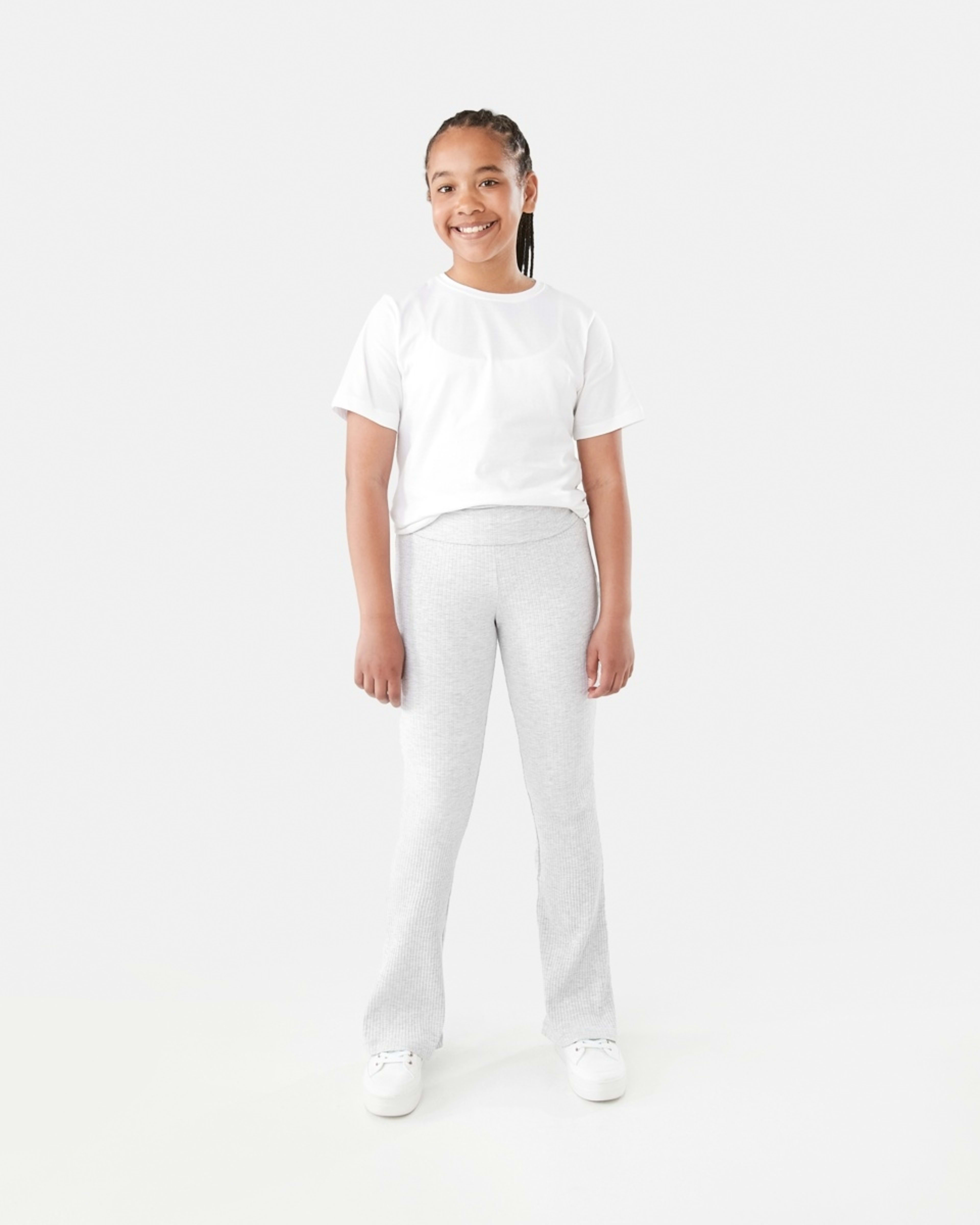 5 Rib Roll Waist Leggings Wht Marle, 5 of 8