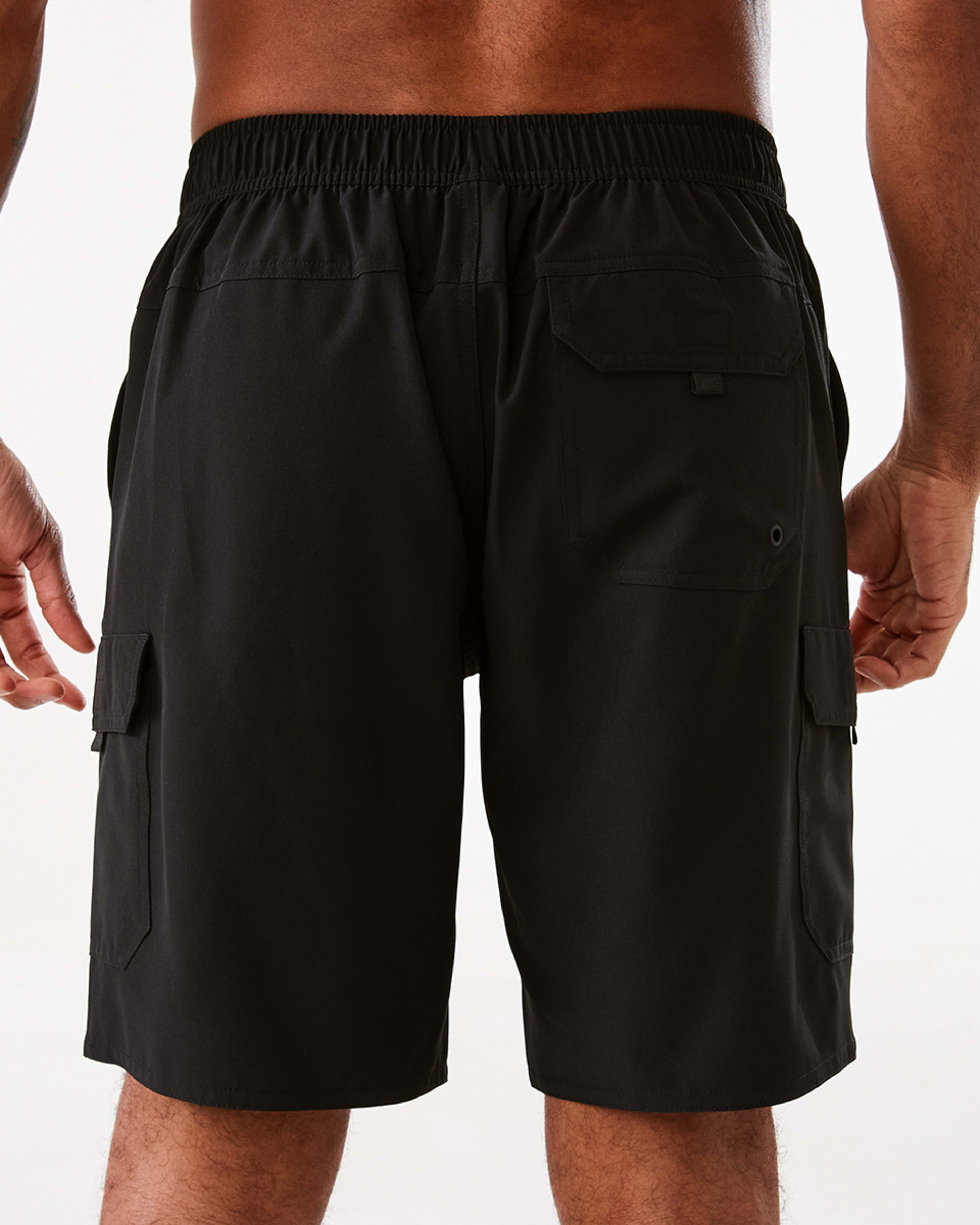 3 Stretch Cargo Boardshorts Black, 3 of 7