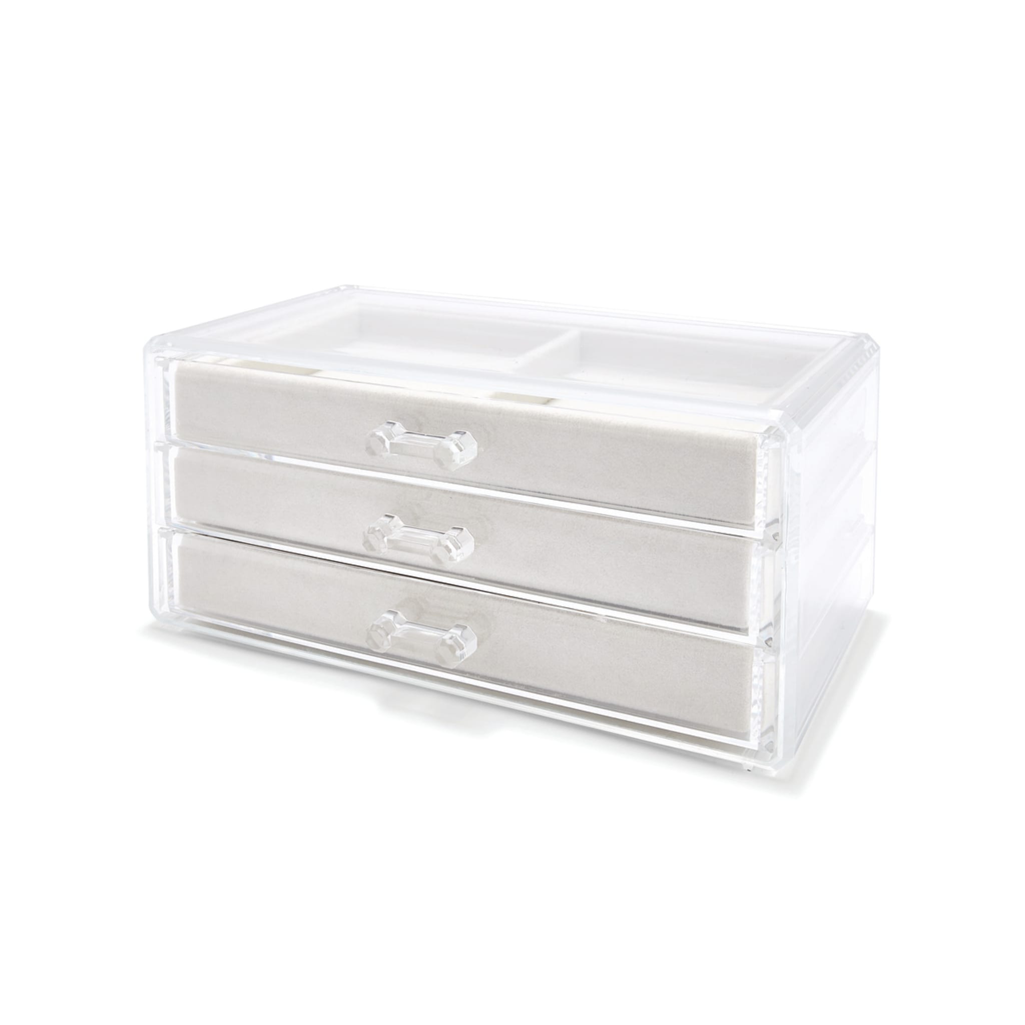 3 Tier Jewellery Box Clear Kmart
