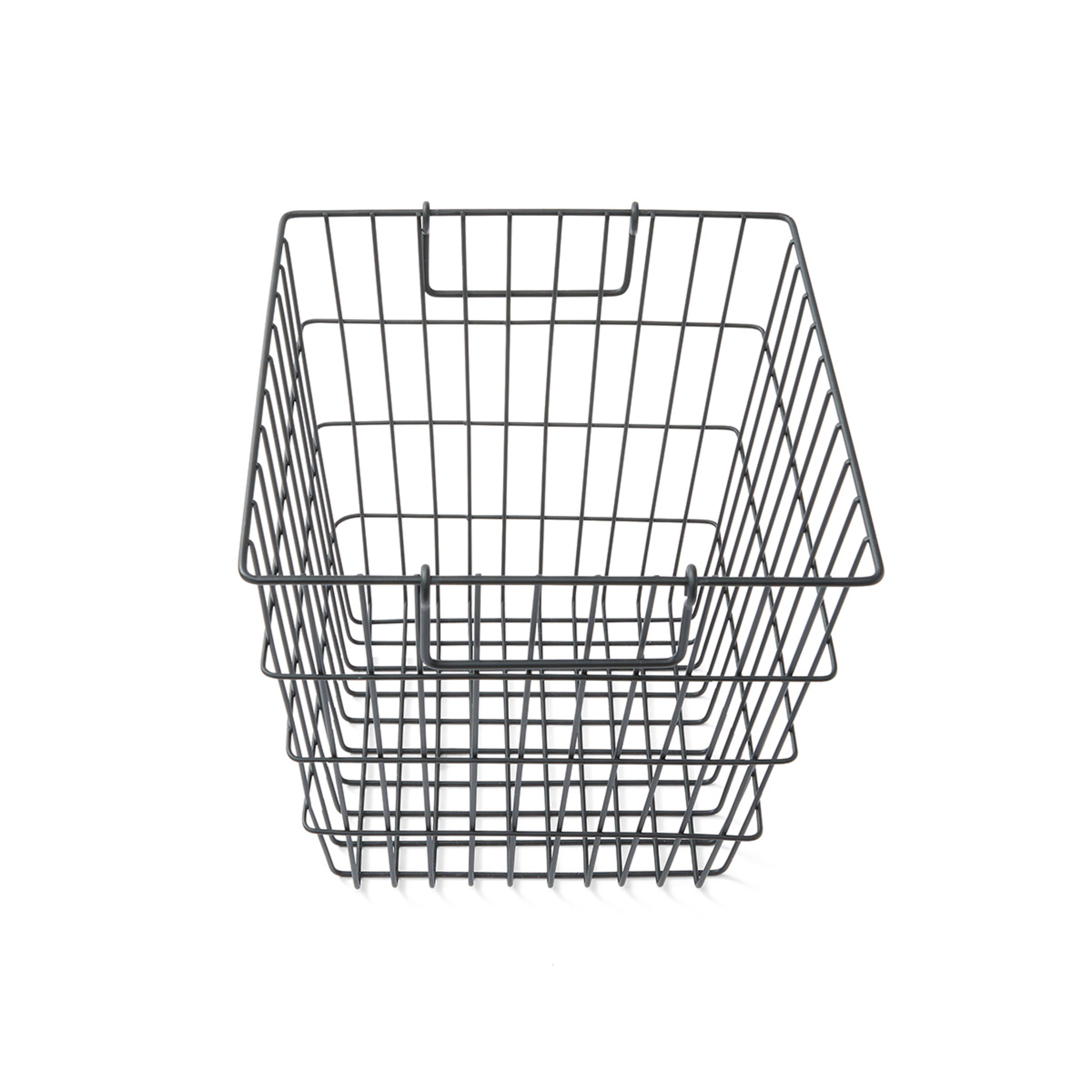 Square Wire Metal Basket Small, Black Kmart NZ