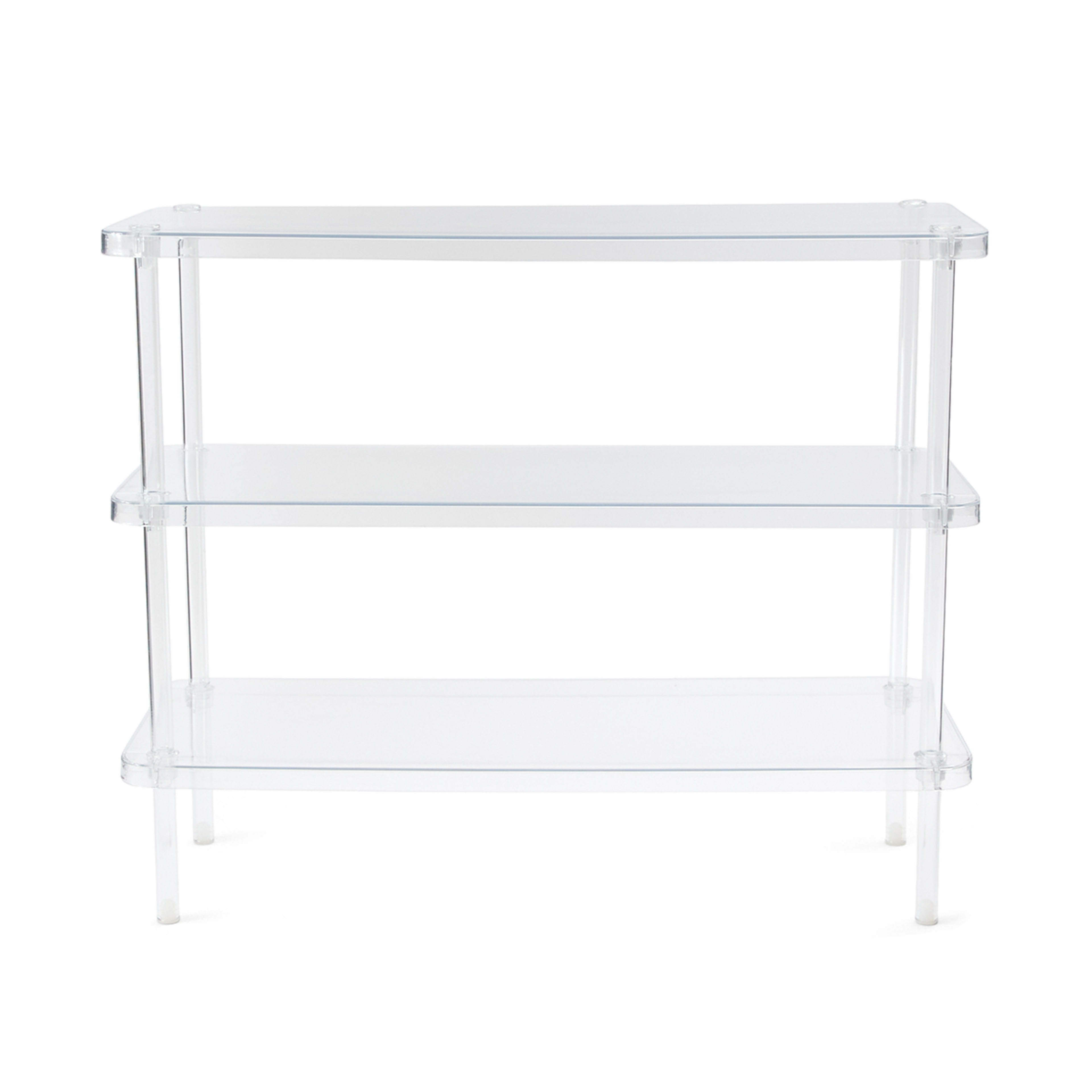 3 3 Tier Clear Shoe Rack, 3 of 5