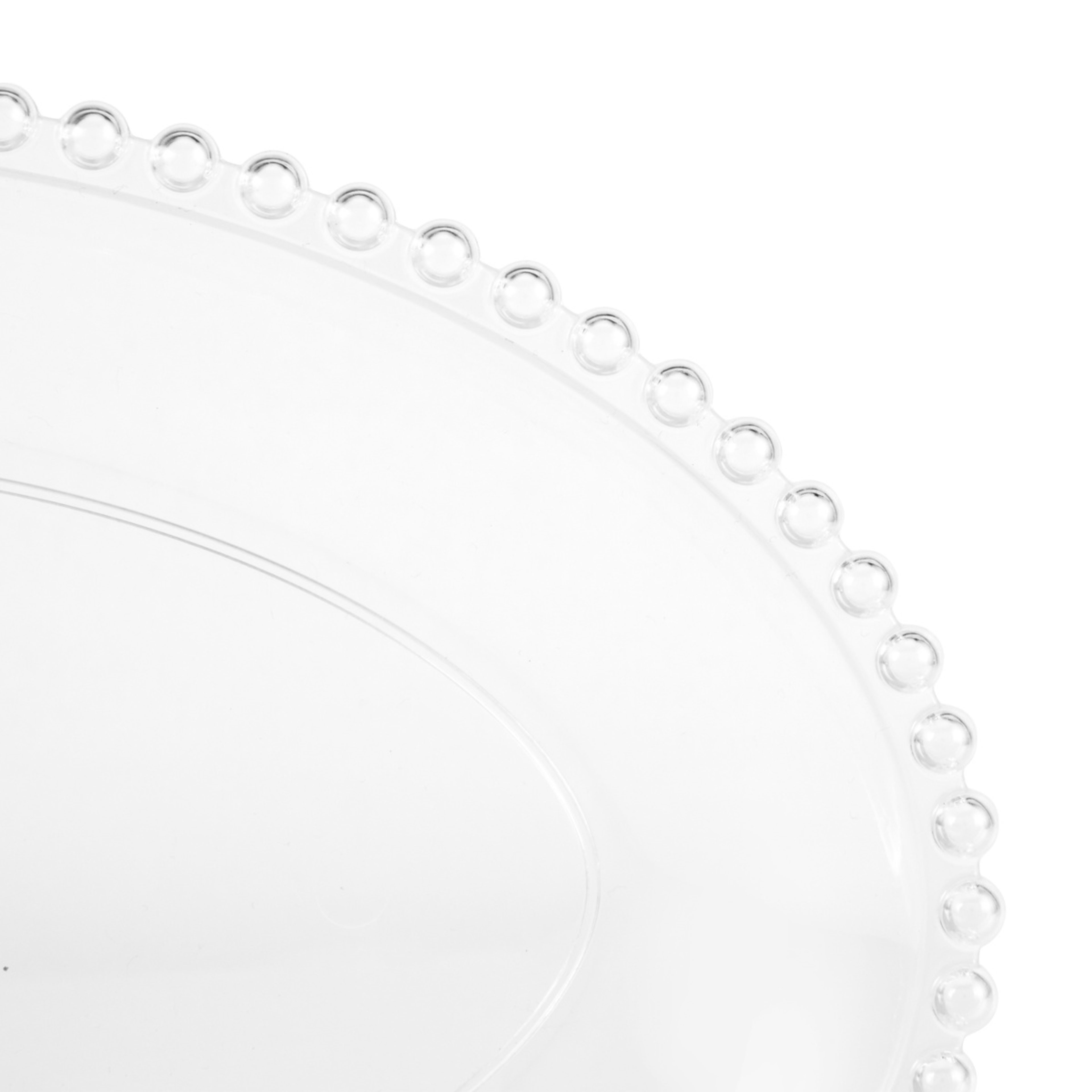 2 Reusable Beaded Trim Oval Serving Platter, 2 of 3