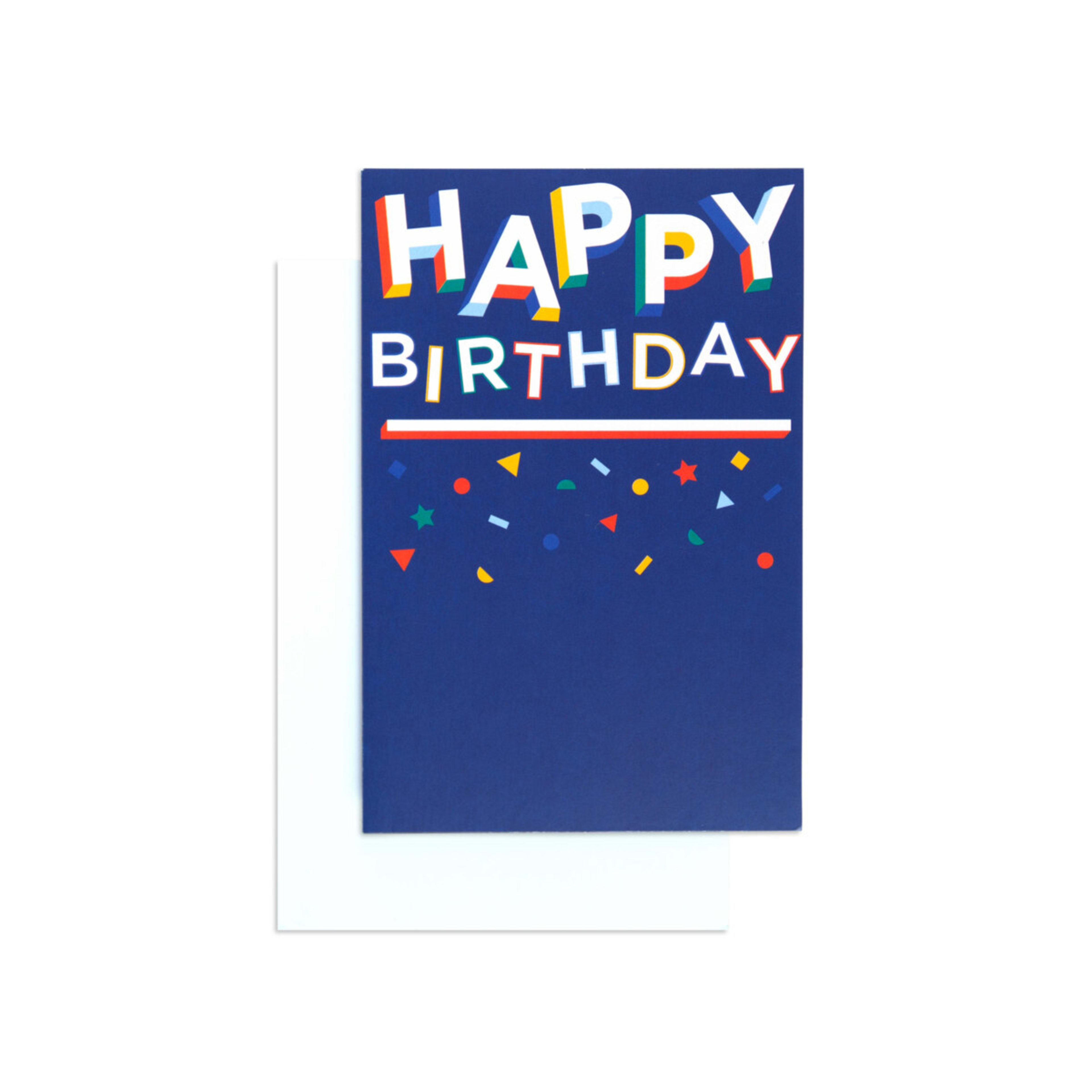 1 Creative Publishing by Hallmark Birthday Card - Colourful Shapes