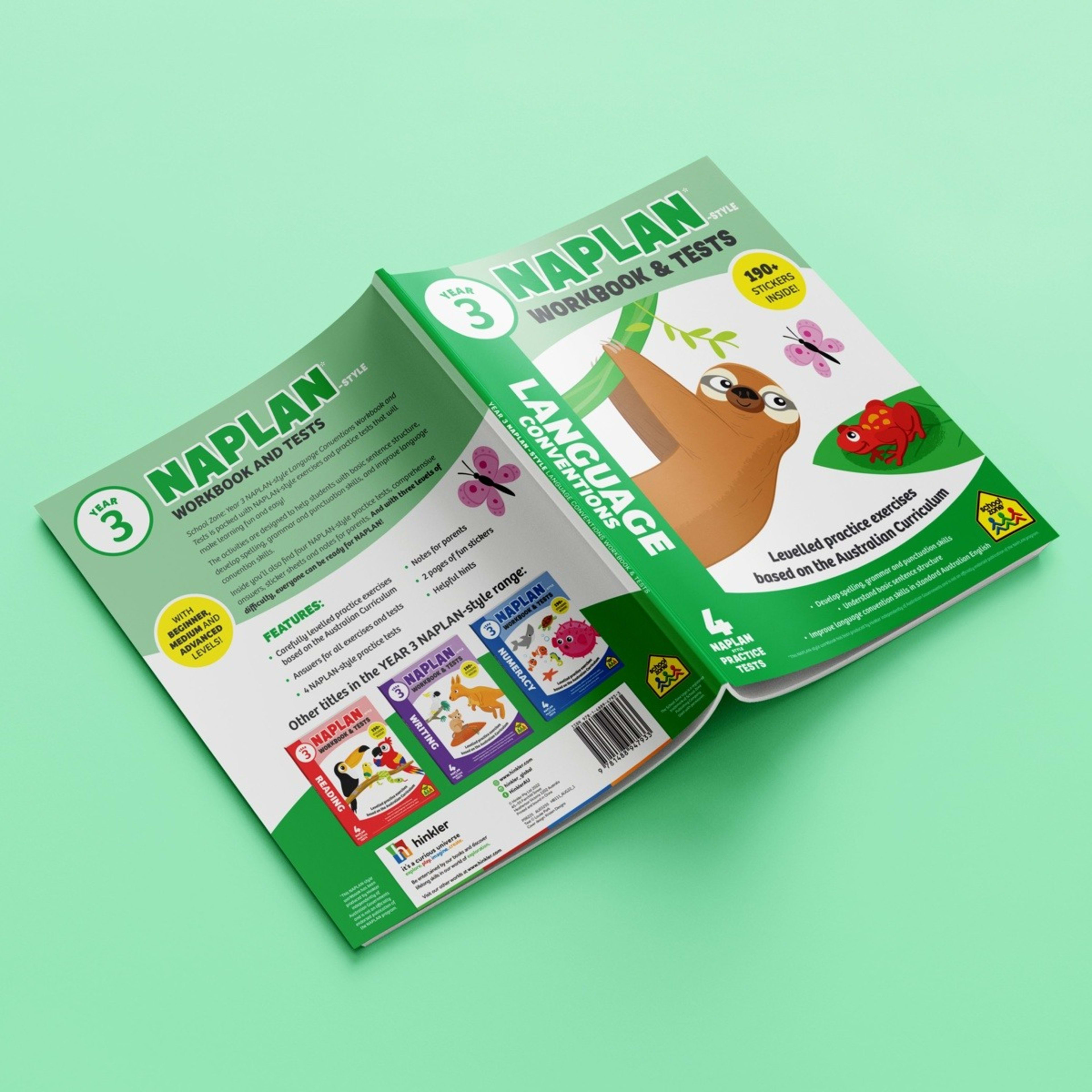 2 Naplan-Style Workbook and Tests Year 3: Language Conventions - Book, 2 of 5
