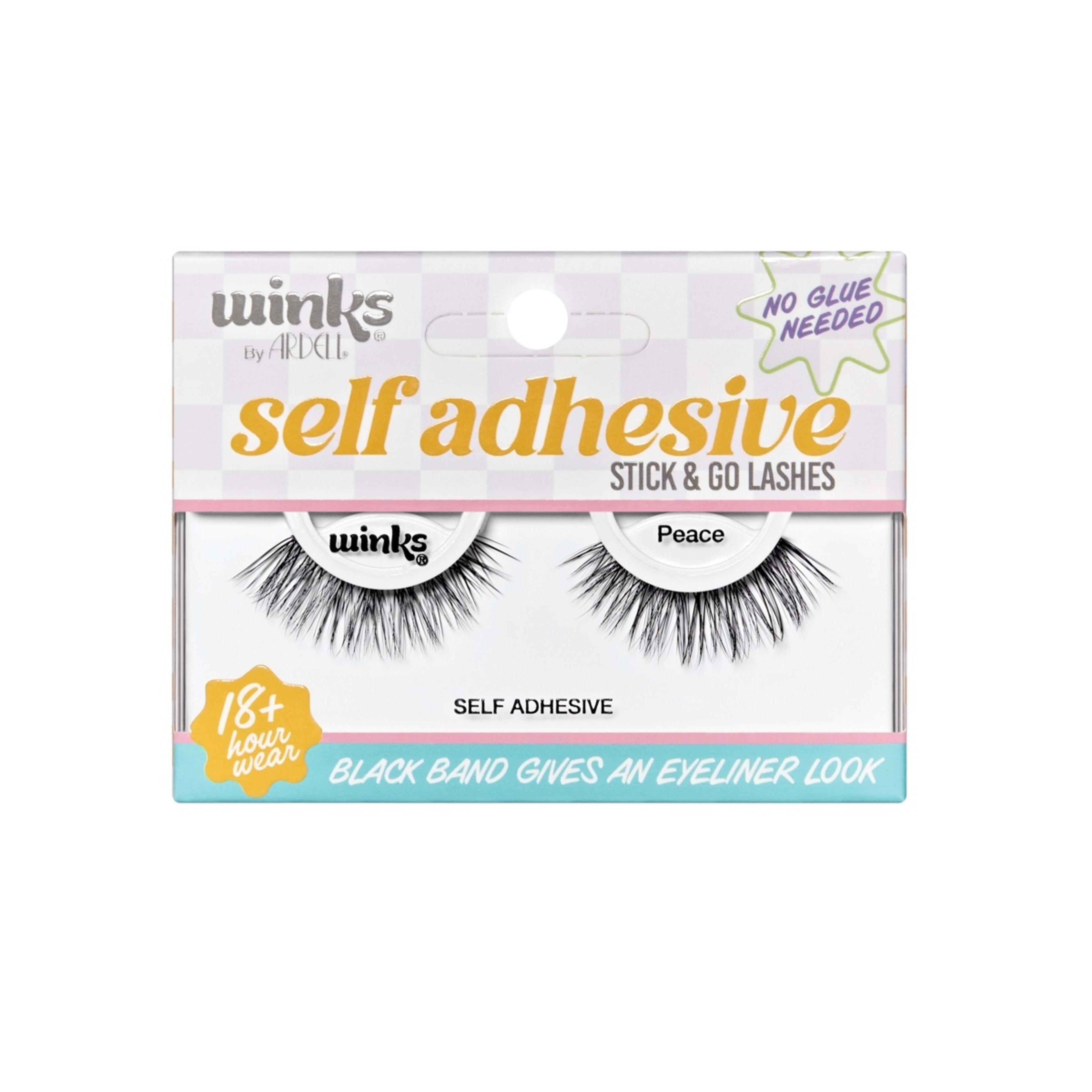 1 Ardell Winks Self-Adhesive Stick and Go Lashes - Peace