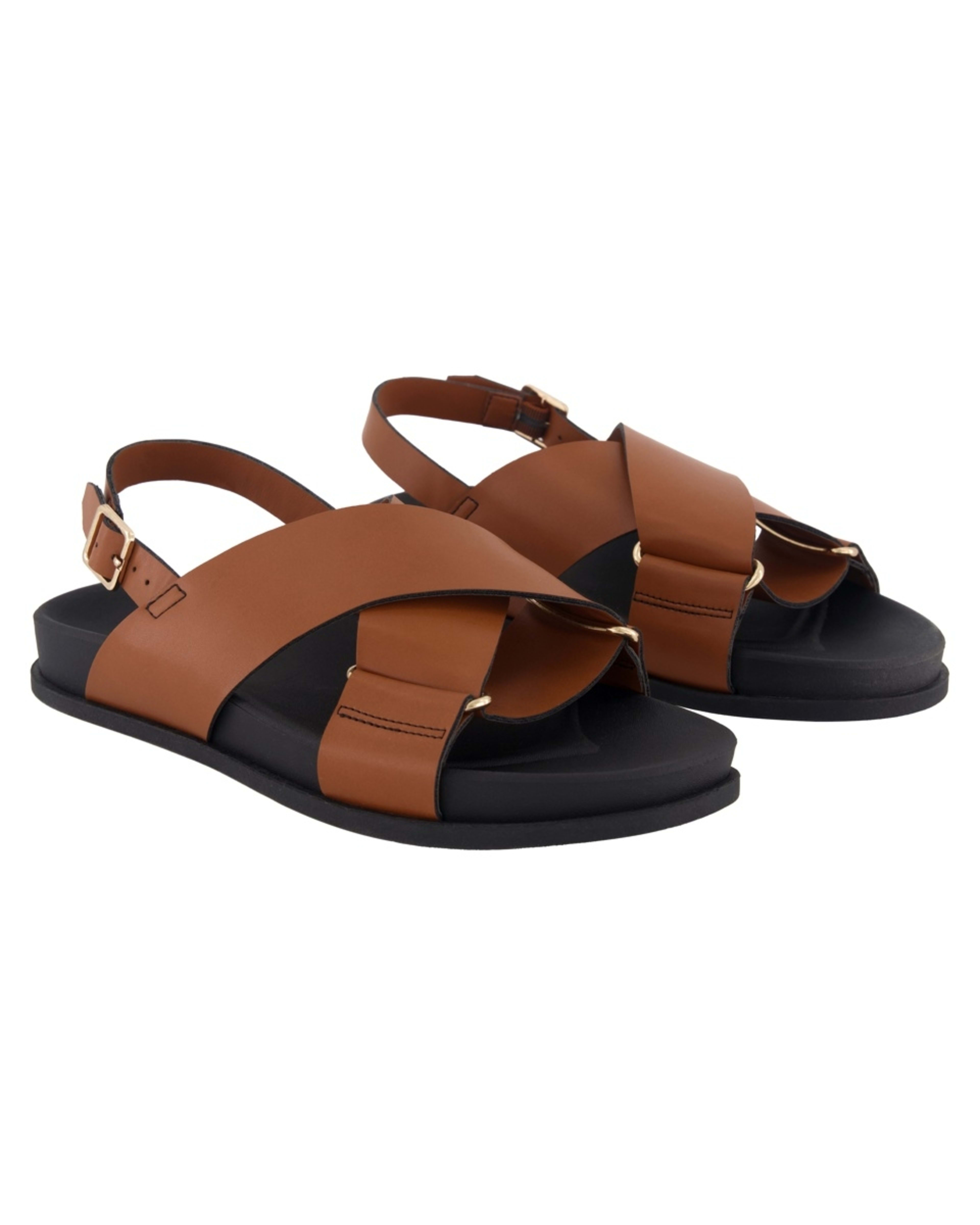 2 Crossover Comfort Sandals CHESTNUT TAN, 2 of 3