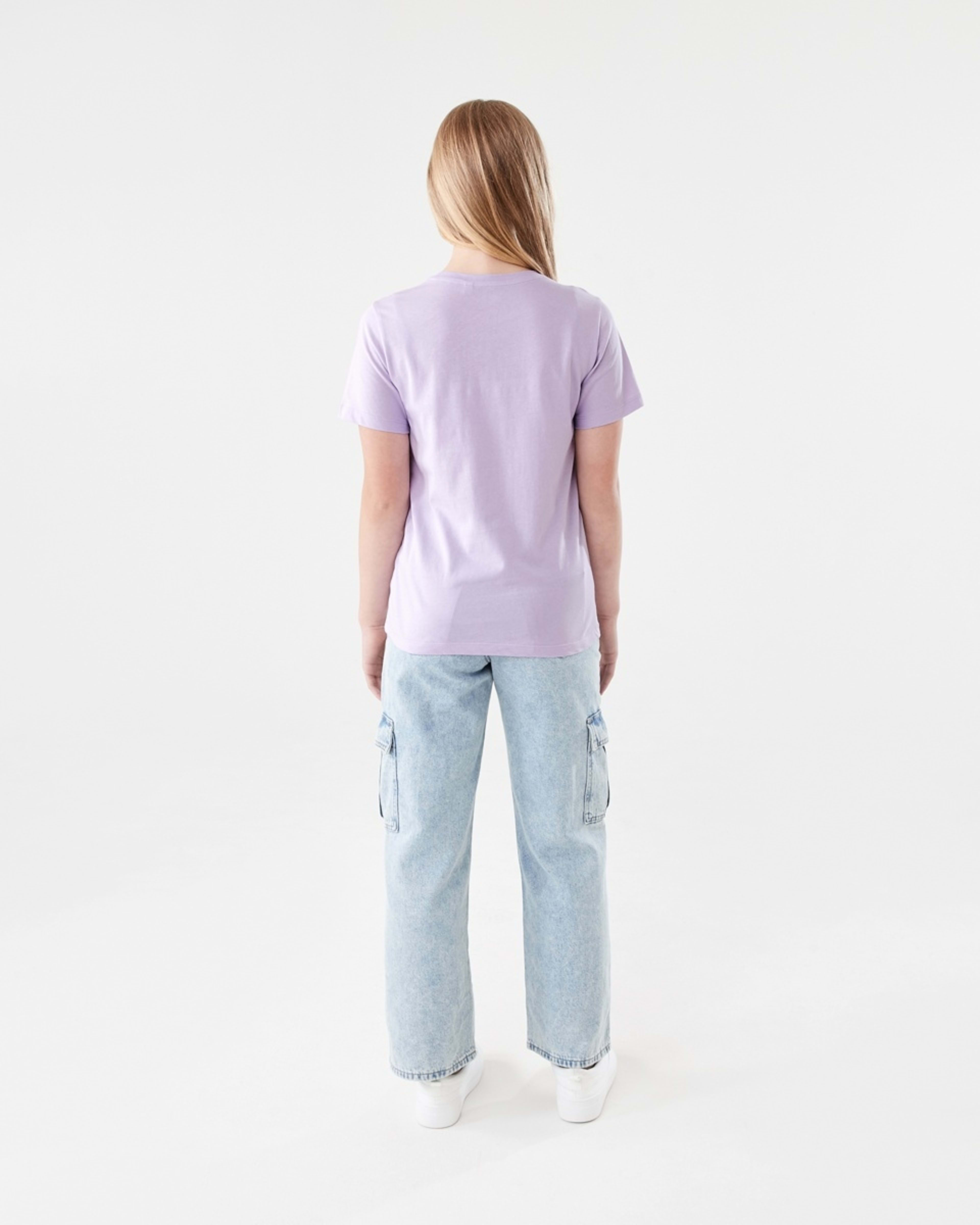 6 Short Sleeve Print T-shirt POSITIVE ENERGY PASTEL LILAC, 6 of 6