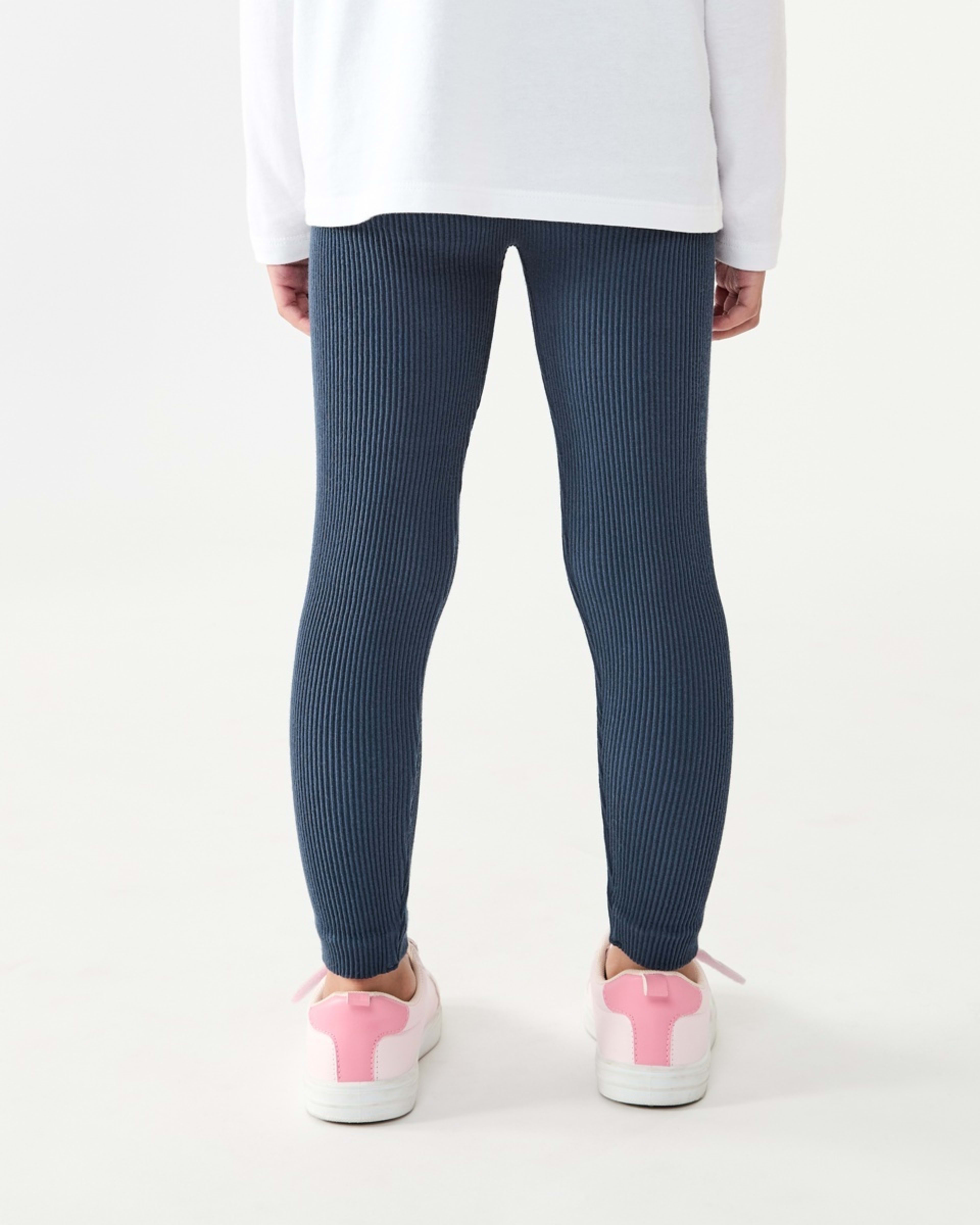 2 Rib Leggings Dress Navy, 2 of 7