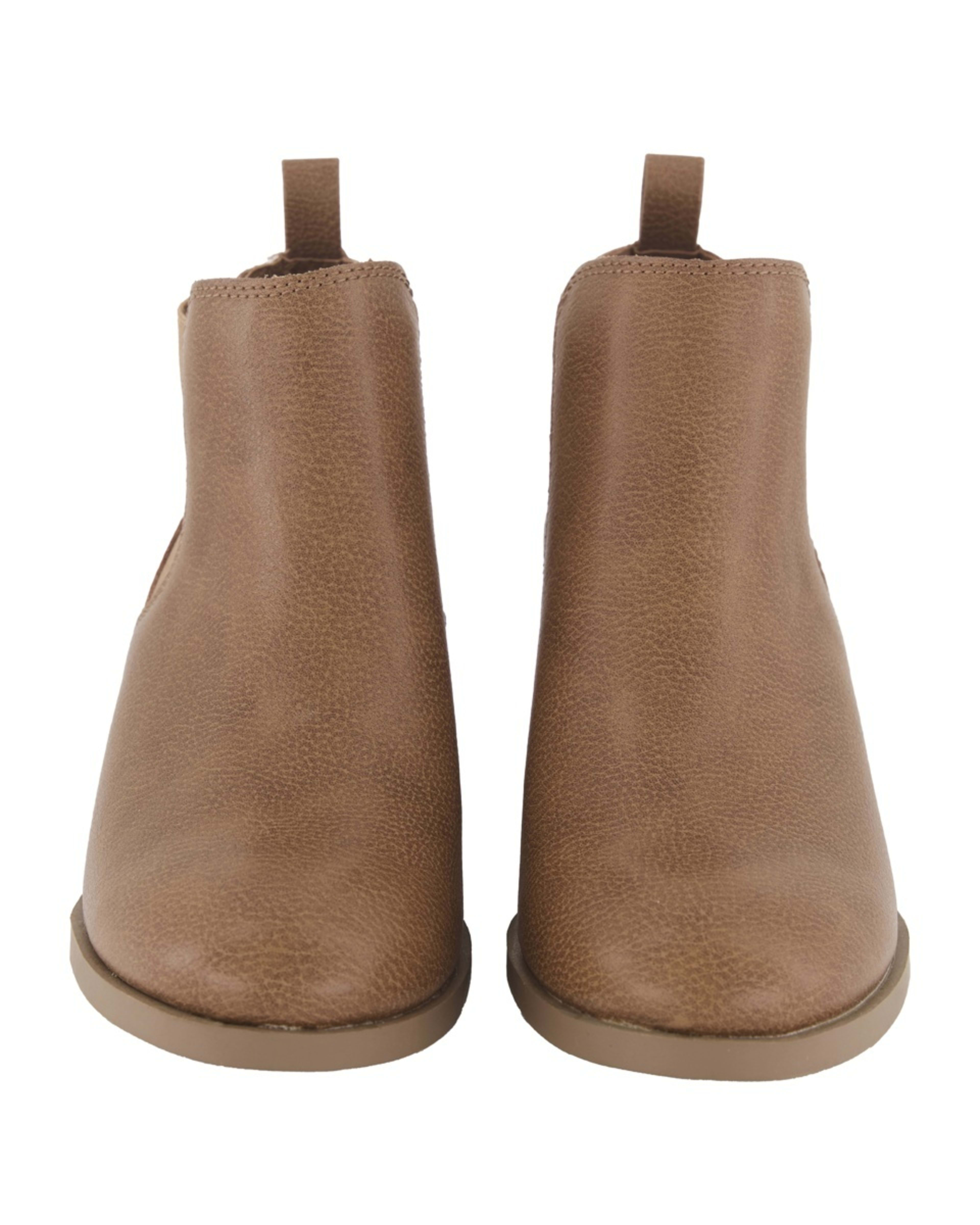 2 Mid Block Heel Boots Chestnut, 2 of 4