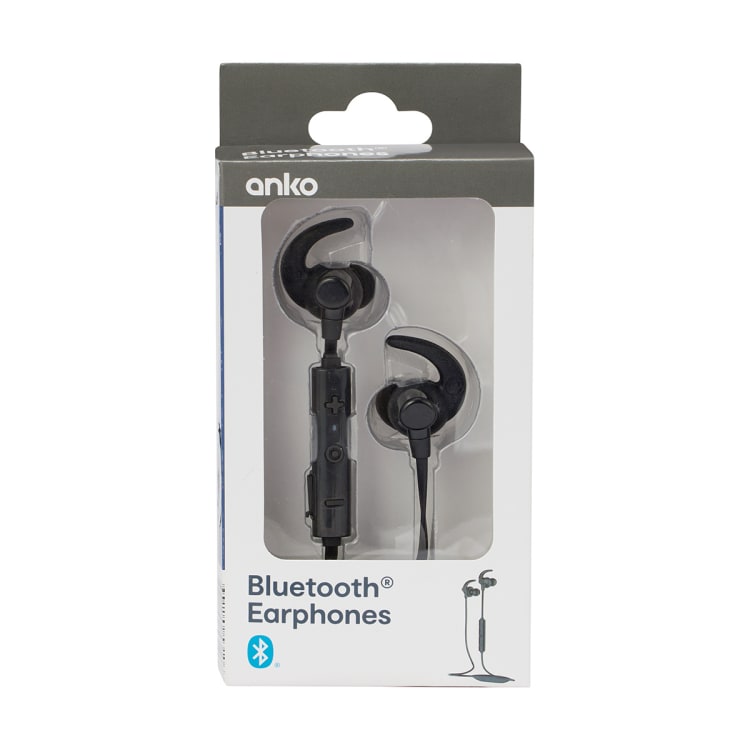 Bluetooth Wireless Bud Earphones Black Kmart